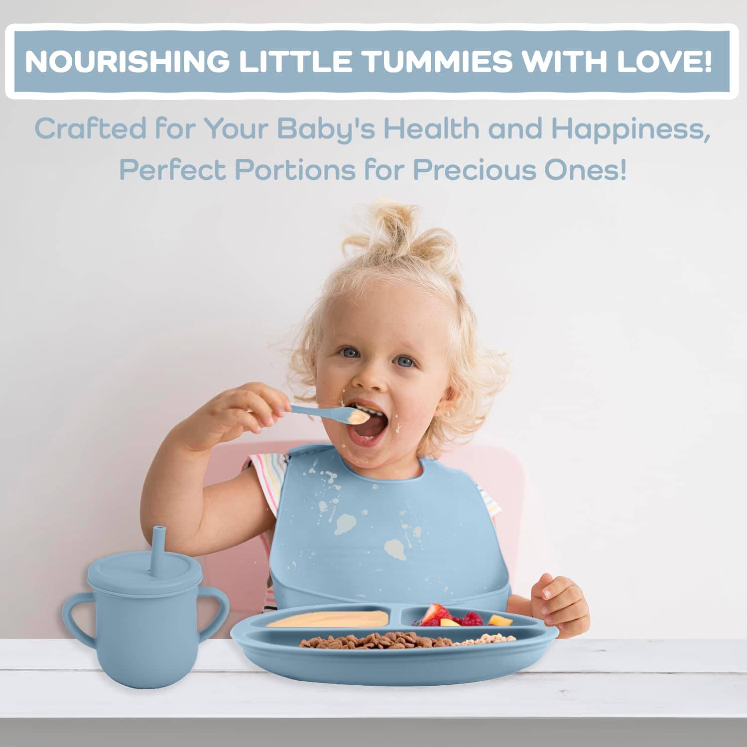 Set de Alimentación para Bebés de Silicona FlexiBaby 6 - Imagen 4