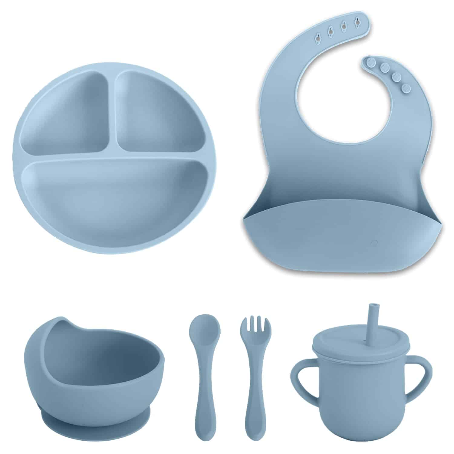 Set de Alimentación para Bebés de Silicona FlexiBaby 6