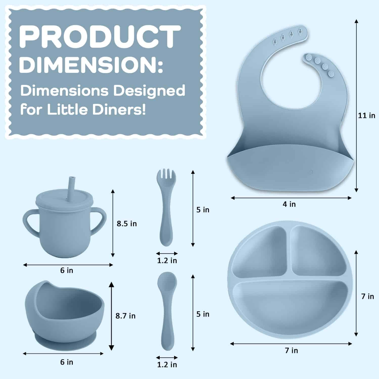 Set de Alimentación para Bebés de Silicona FlexiBaby 6 - Imagen 5