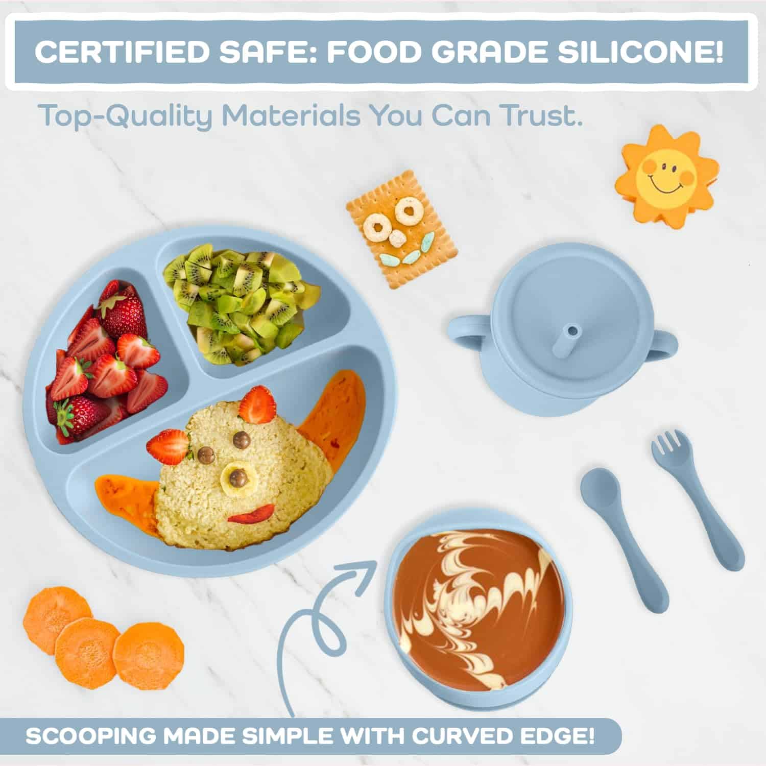 Set de Alimentación para Bebés de Silicona FlexiBaby 6 - Imagen 6
