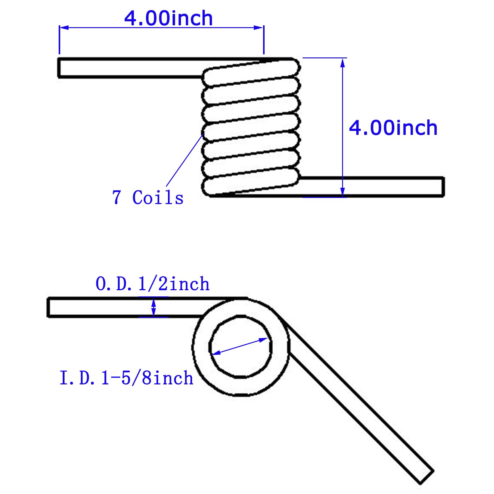 2 Pares de Resortes para Rampa de Remolque de Servicio - Imagen 3