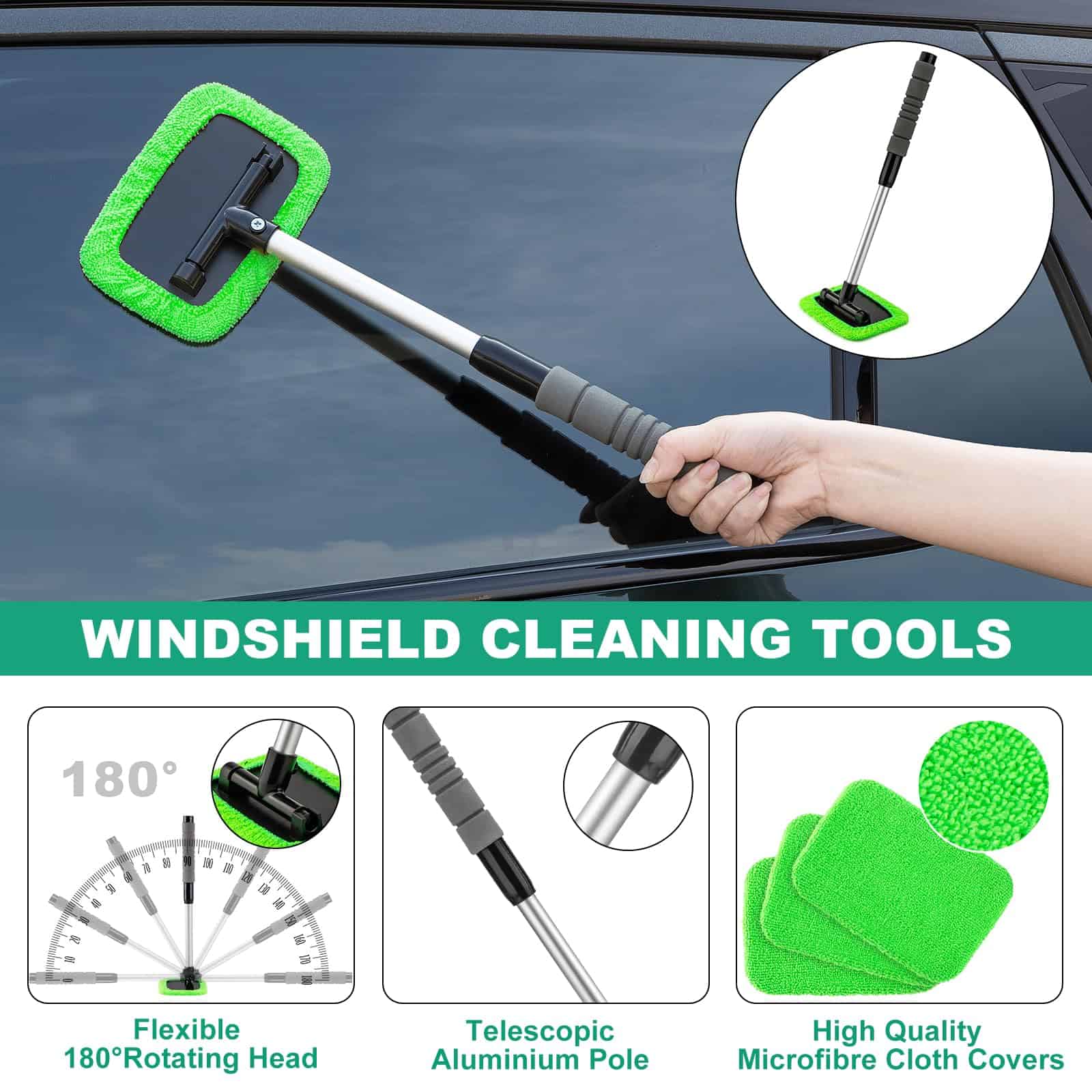 Kit de Limpieza para Autos YJUSMAK 34 Piezas Limpiador de - Imagen 4