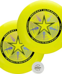 Discraft Dos Paquetes de Discos Ultras Estándar Amarillos -