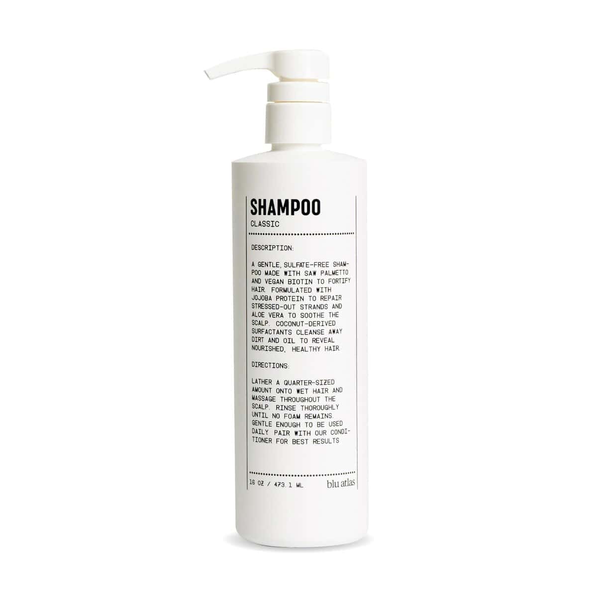 Shampoo Natural para Hombres Blu Atlas - -a - 16 oz