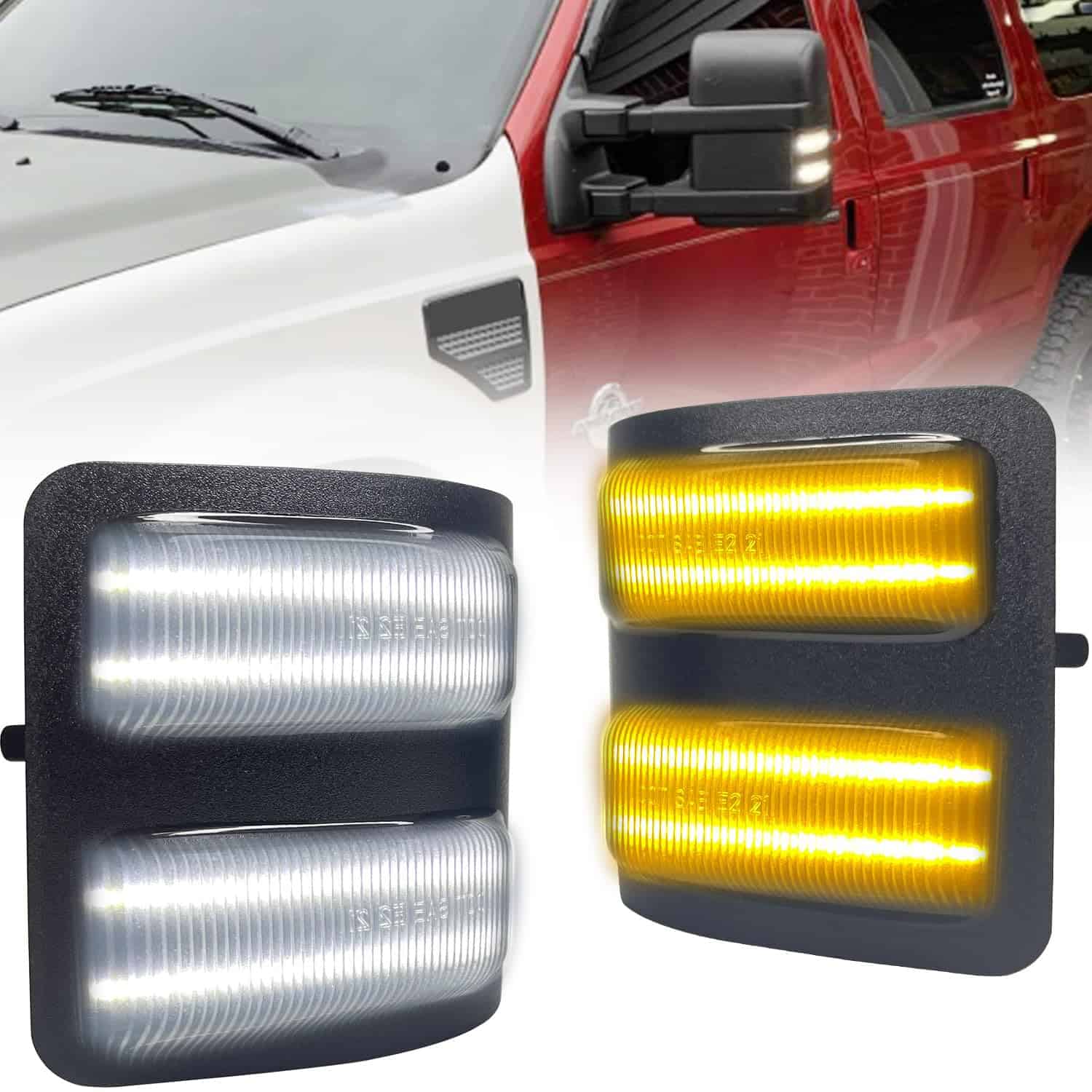 Gorromp Luces de Marcador de Espejo Lateral Switchback para