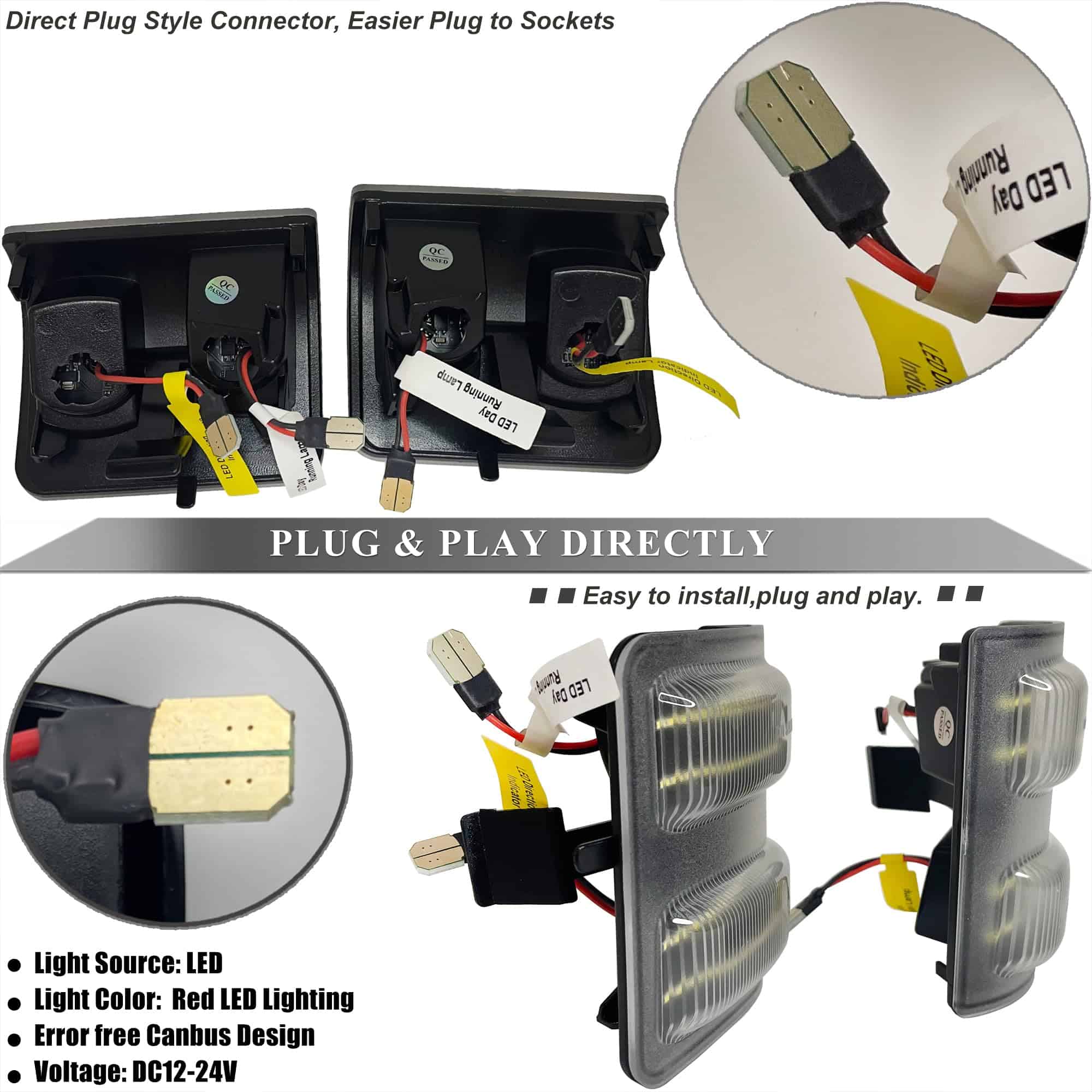 Luces intermitentes de espejo LED Gorromp para camionetas - Imagen 4