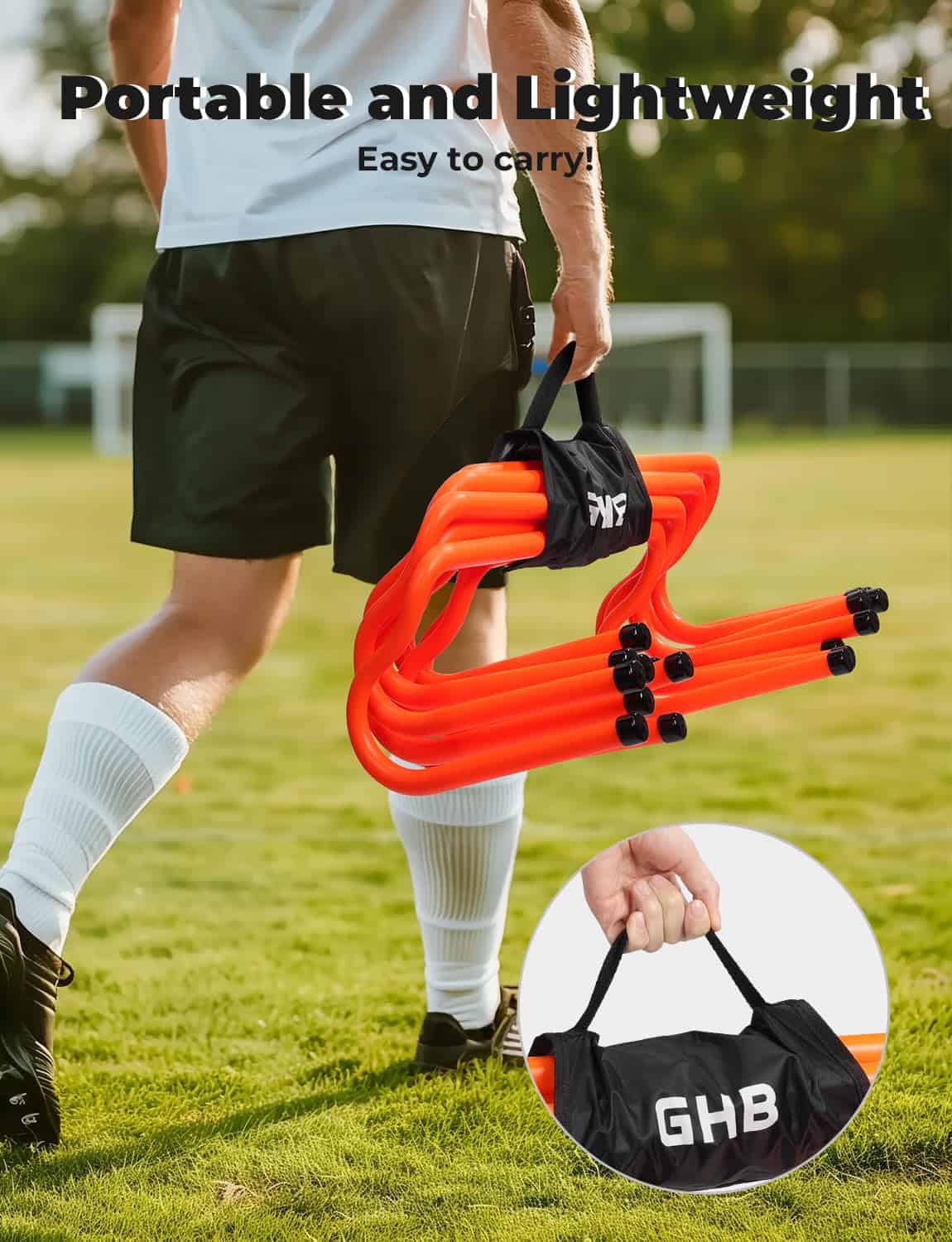 GHB 10 Pack 7 Pulgadas Vallas de Agilidad Entrenamiento de - Imagen 9