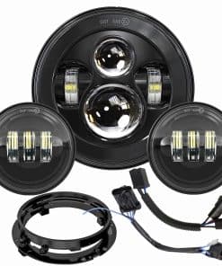 Faros delanteros LED de motocicleta de 7 pulgadas con luces