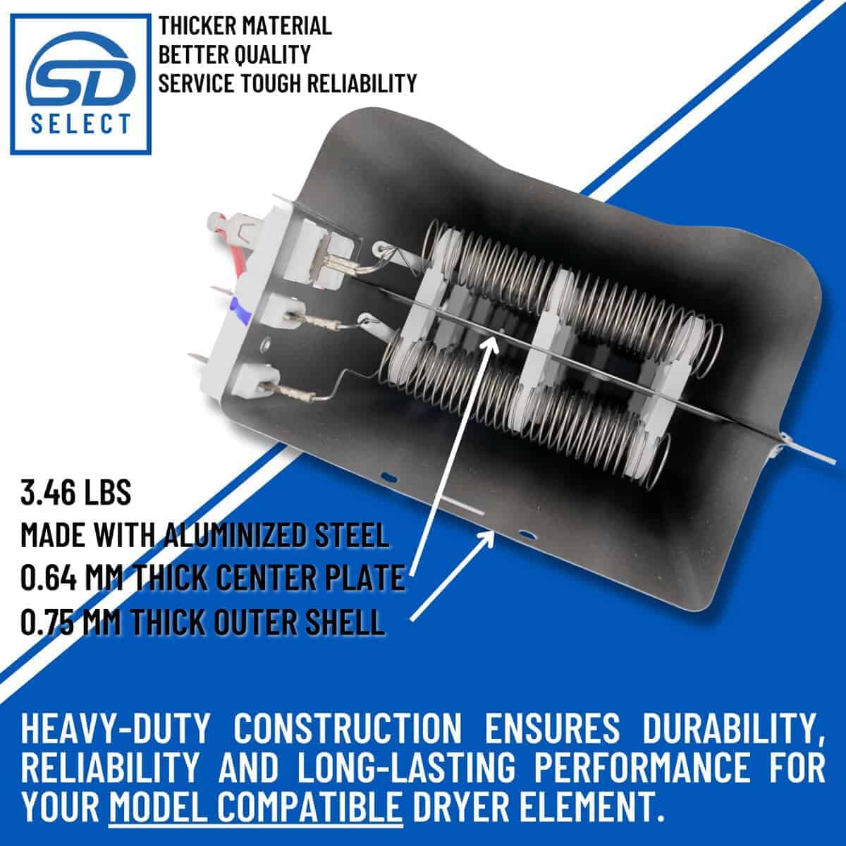 Elemento Calefactor para Secadora de Servicio Pesado SD - Imagen 4