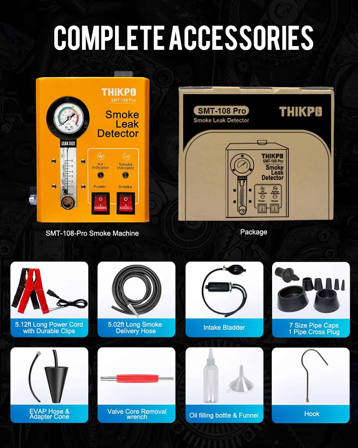 Máquina de Humo Automotriz con Compresor de Aire - Imagen 8