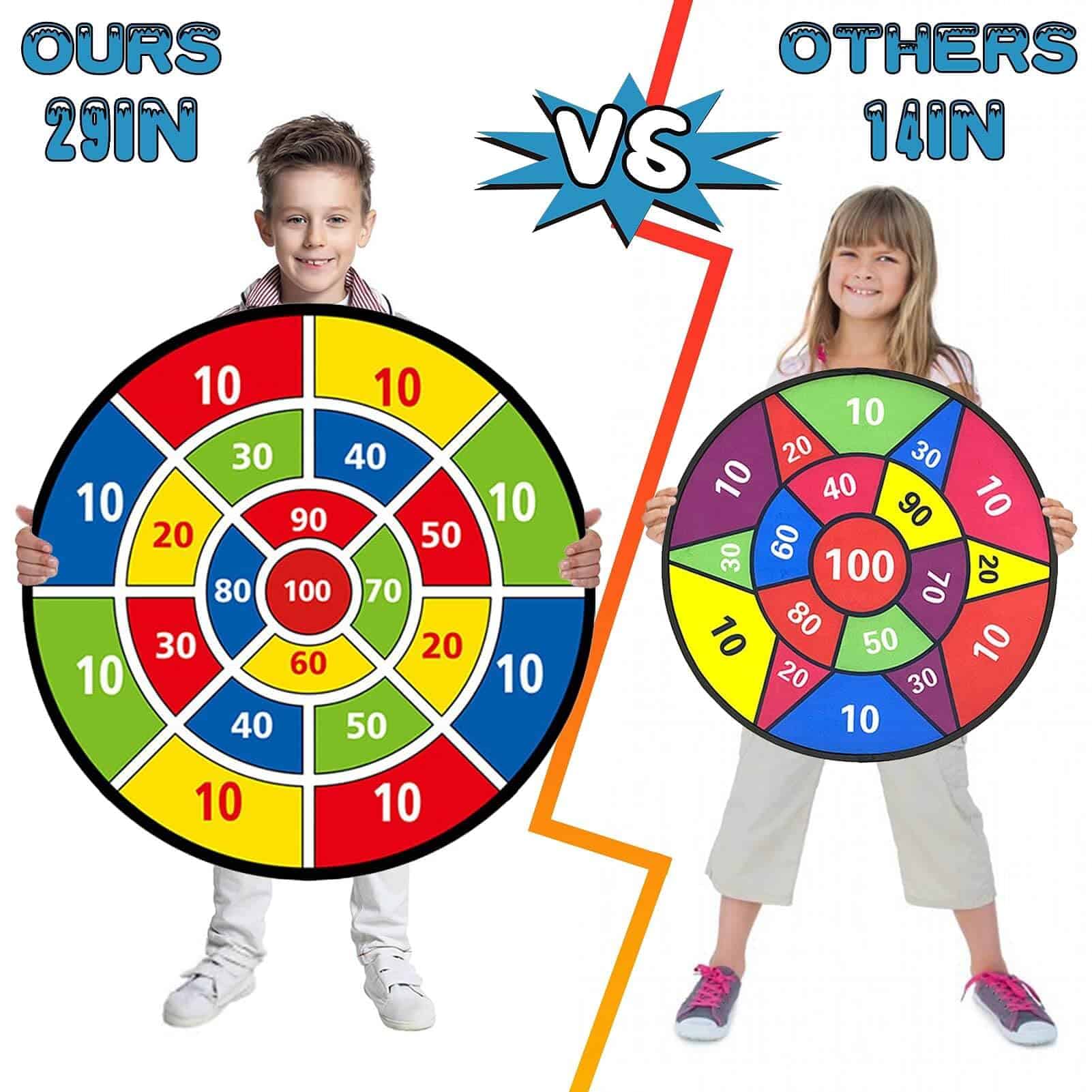 Tablero de Dardos con Bolas para Niños 3-5, 29" Juegos de - Imagen 7