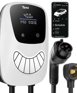 Cargador de Vehículo Eléctrico Tera J1772: -Blanco