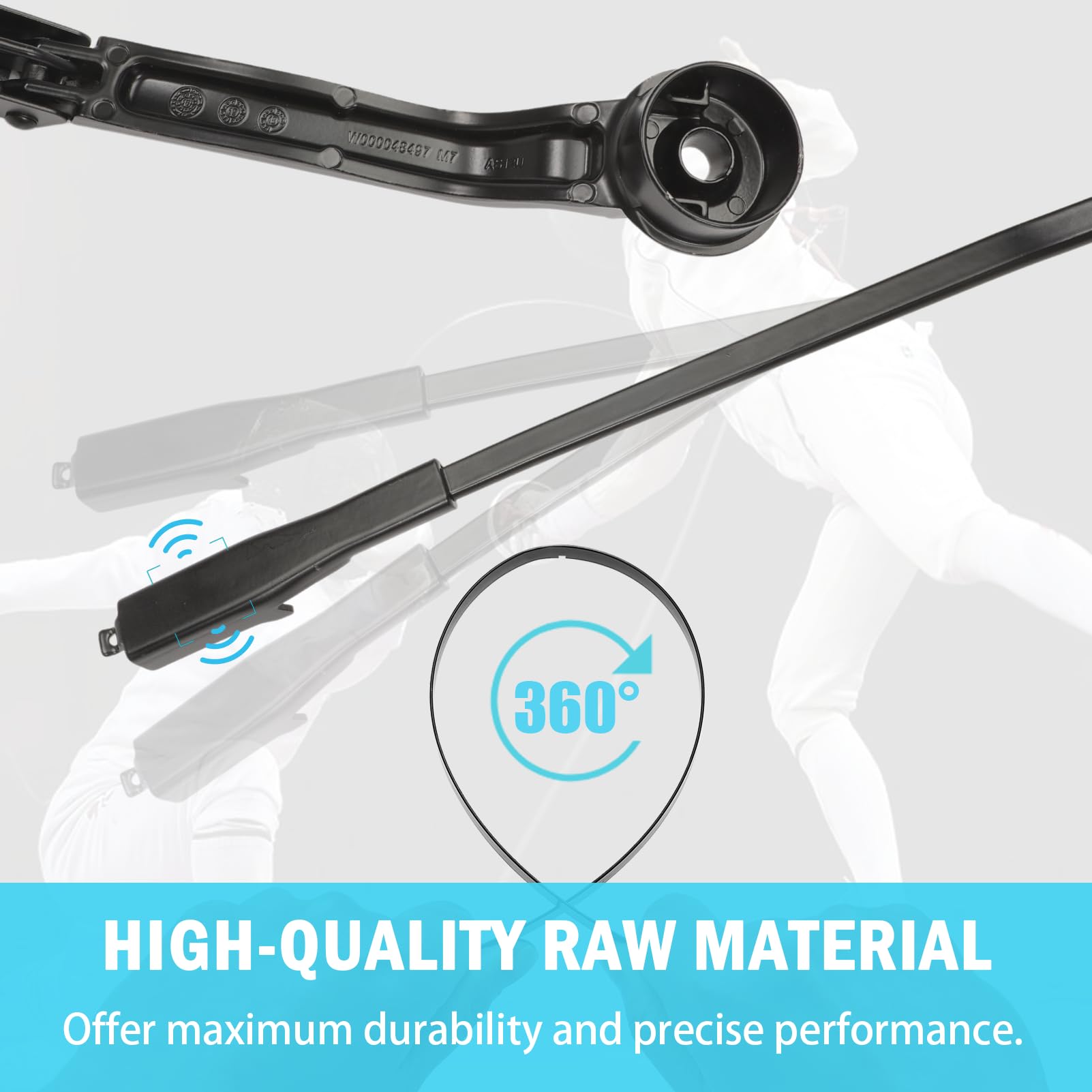 43513 Brazo limpiaparabrisas delantero lado del conductor - Imagen 6