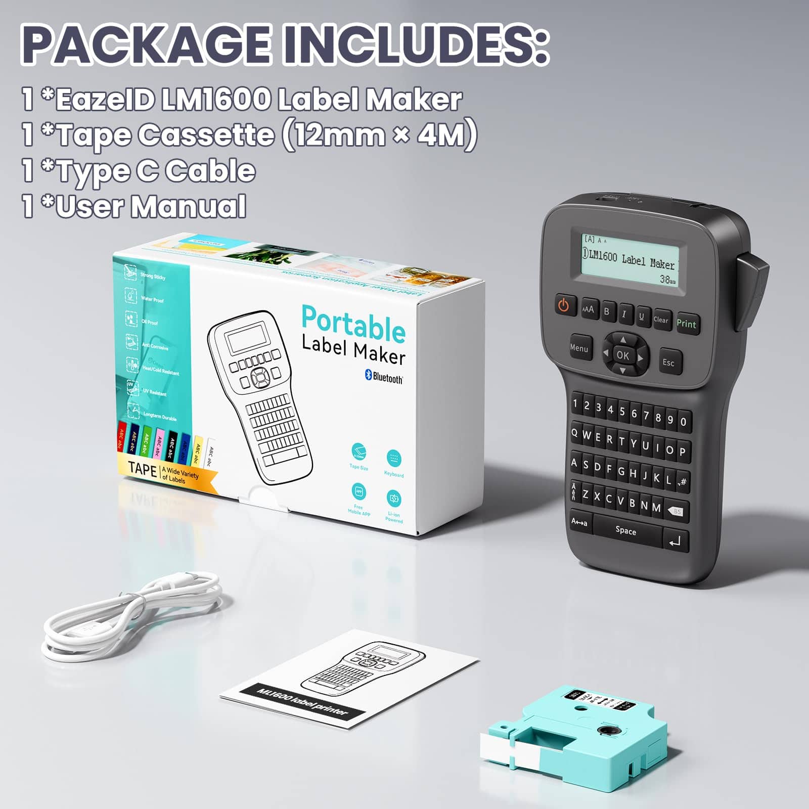 Máquina etiquetadora EazeID con cinta impermeable, - Imagen 10