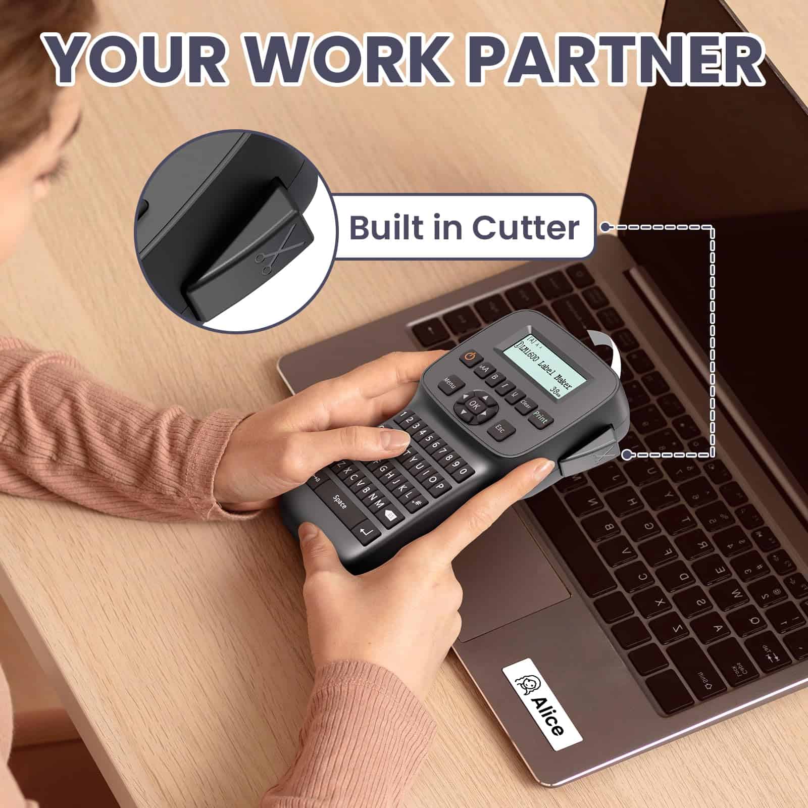 Máquina etiquetadora EazeID con cinta impermeable, - Imagen 7