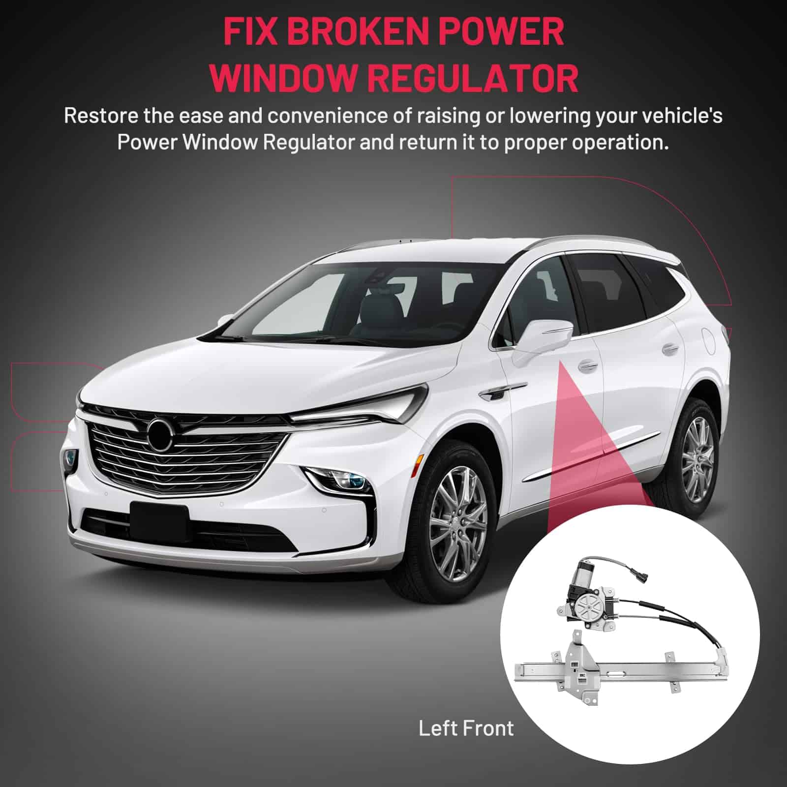 BDFHYK 741-637 Regulador de ventanilla con motor delantero - Imagen 6