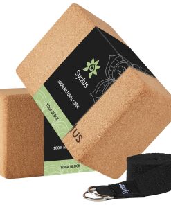 Set de Bloques de Yoga de Corcho Syntus con Correa, 2