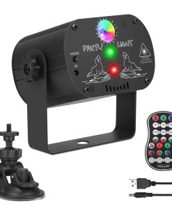 Luces de Fiesta Qajok, Luz Estroboscópica LED RGB,