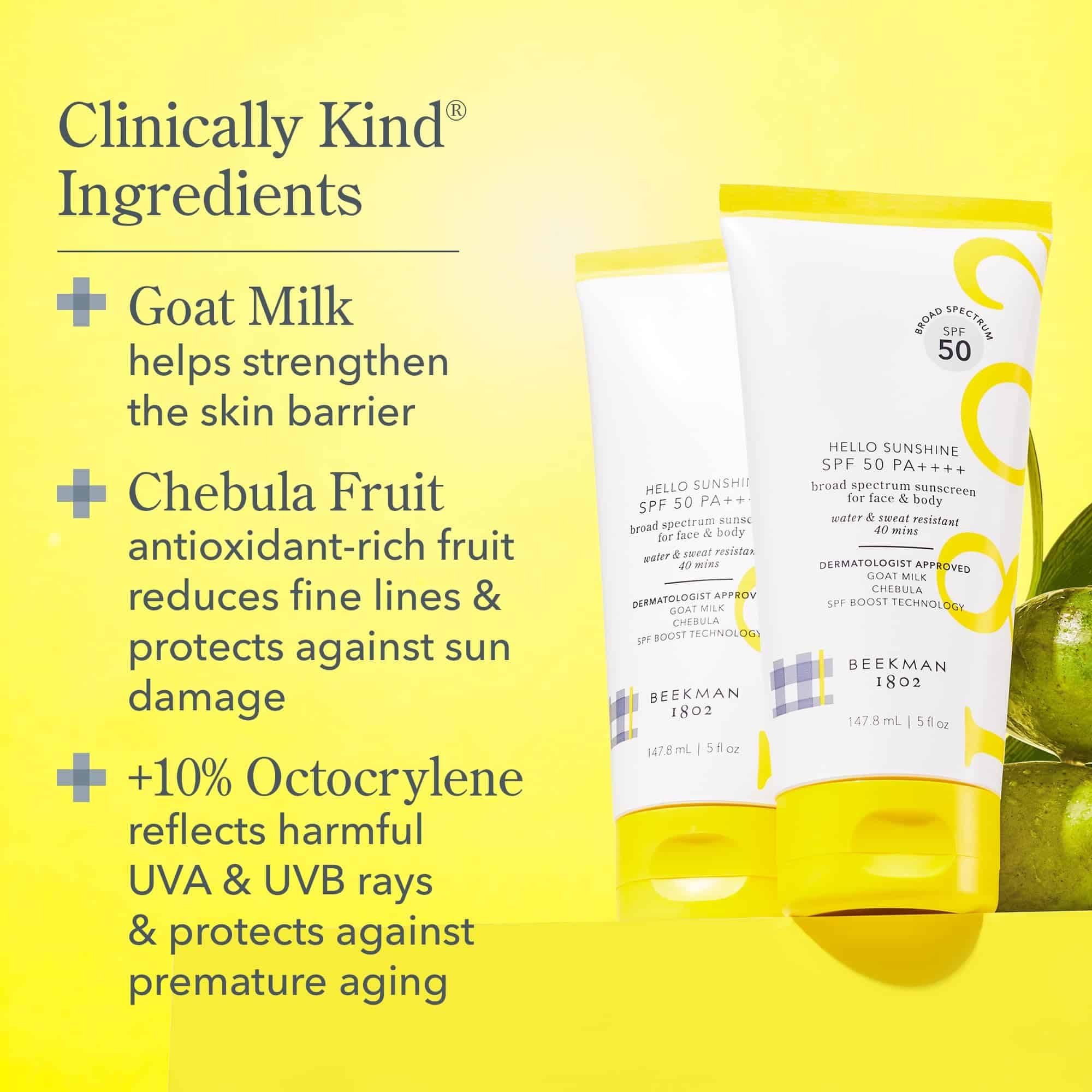 Beekman 1802 Hello Sunshine SPF 50 PA ++++ - Protector - Imagen 4