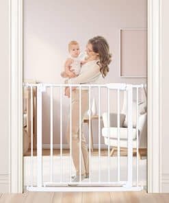 Puerta de bebé Upotif 29.5-33.5" para escaleras, Cierre