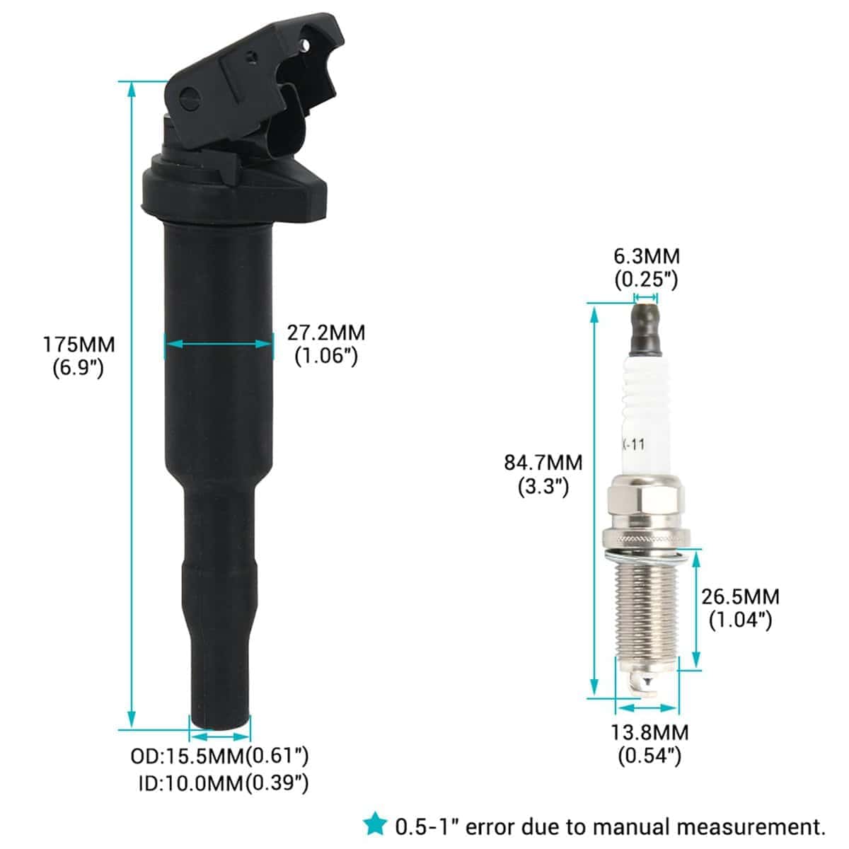 Conjunto de bobina de encendido y bujías para BMW 06-13 - Imagen 5