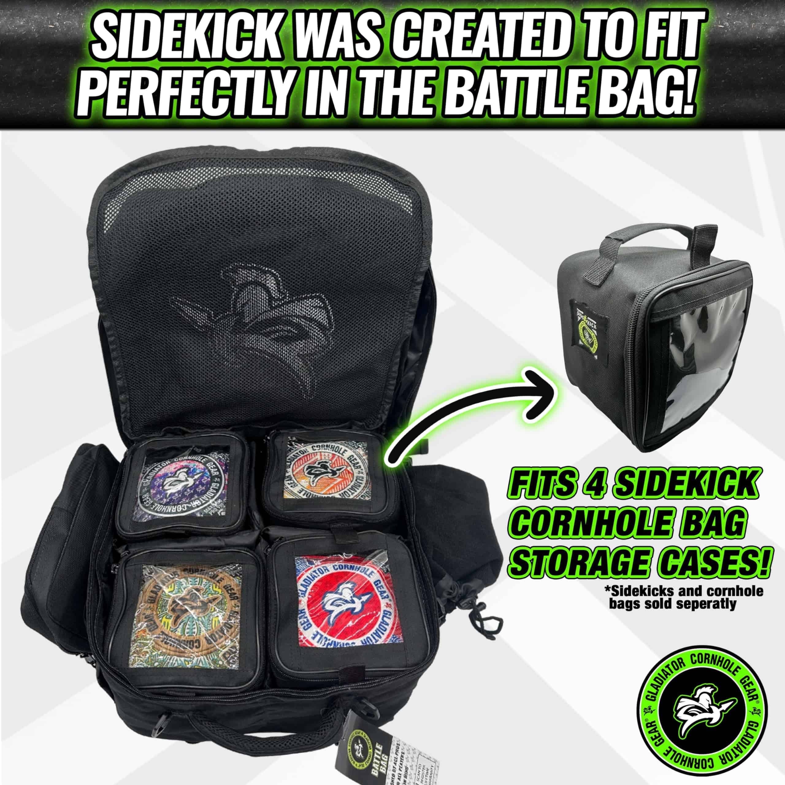 Mochila de Cornhole Gladiator Battle Bag 2.0 para Bolsas, - Imagen 5