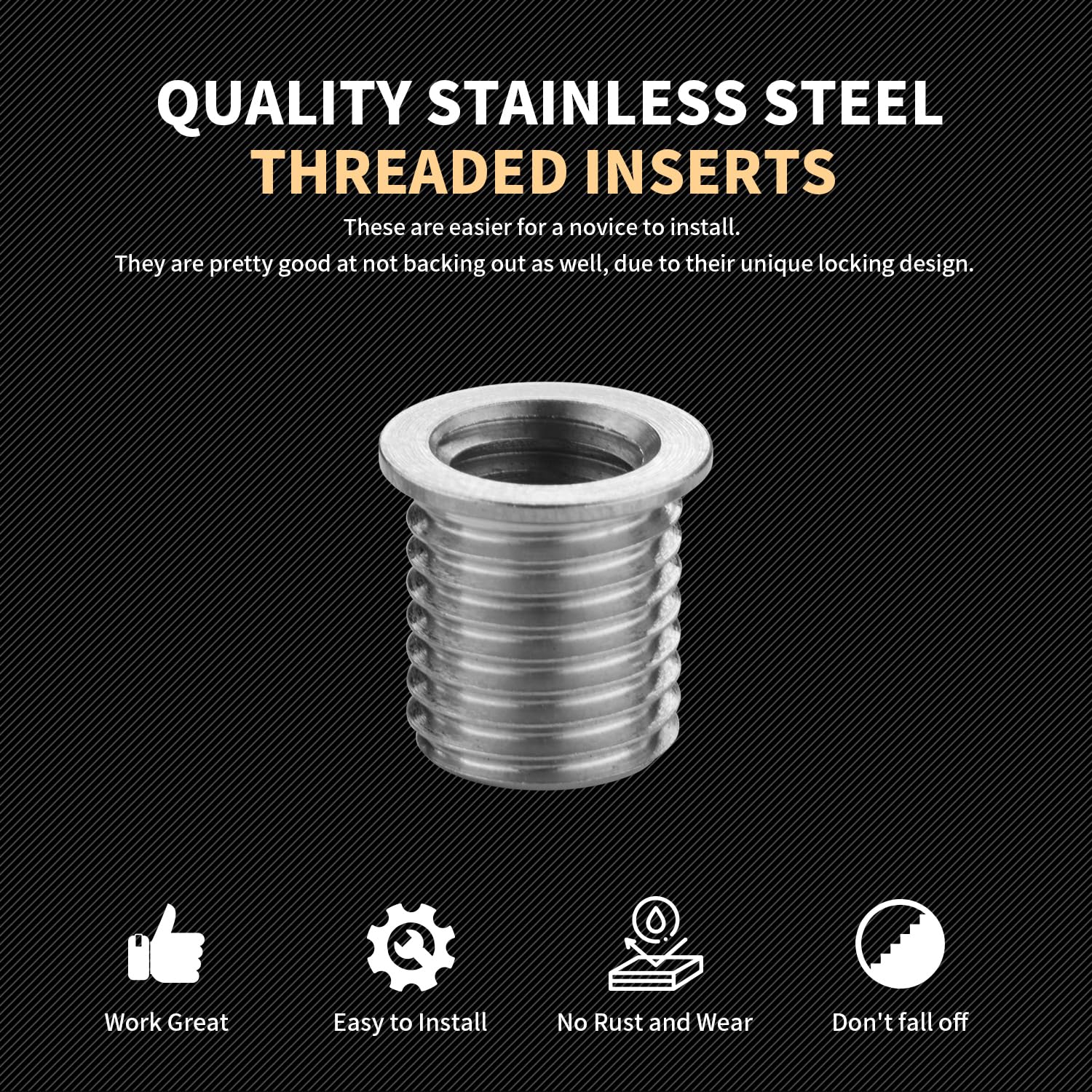 Insertos de reparación de roscas SENNMONN M8X1.25X14MM - Imagen 3