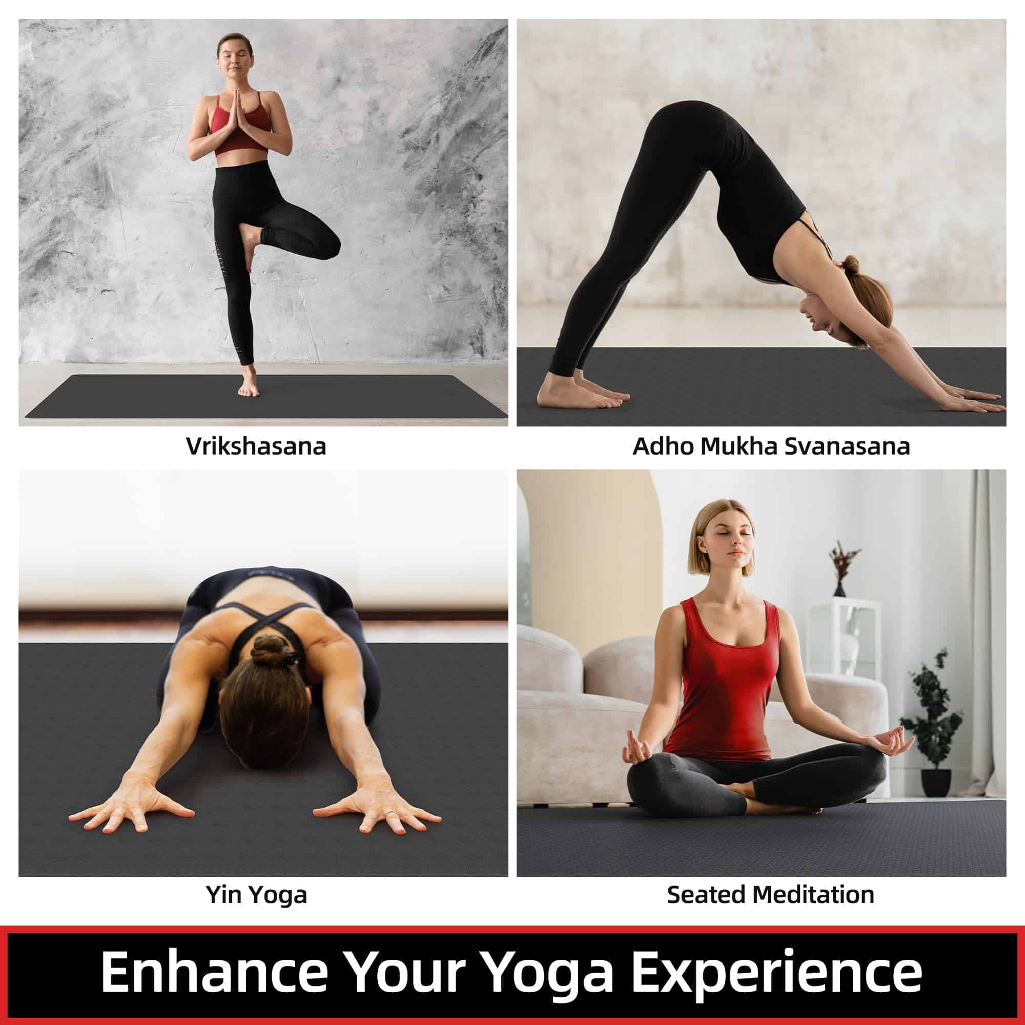 Tapete Grande de Yoga GymCope, Tapetes de Ejercicio para - Imagen 7