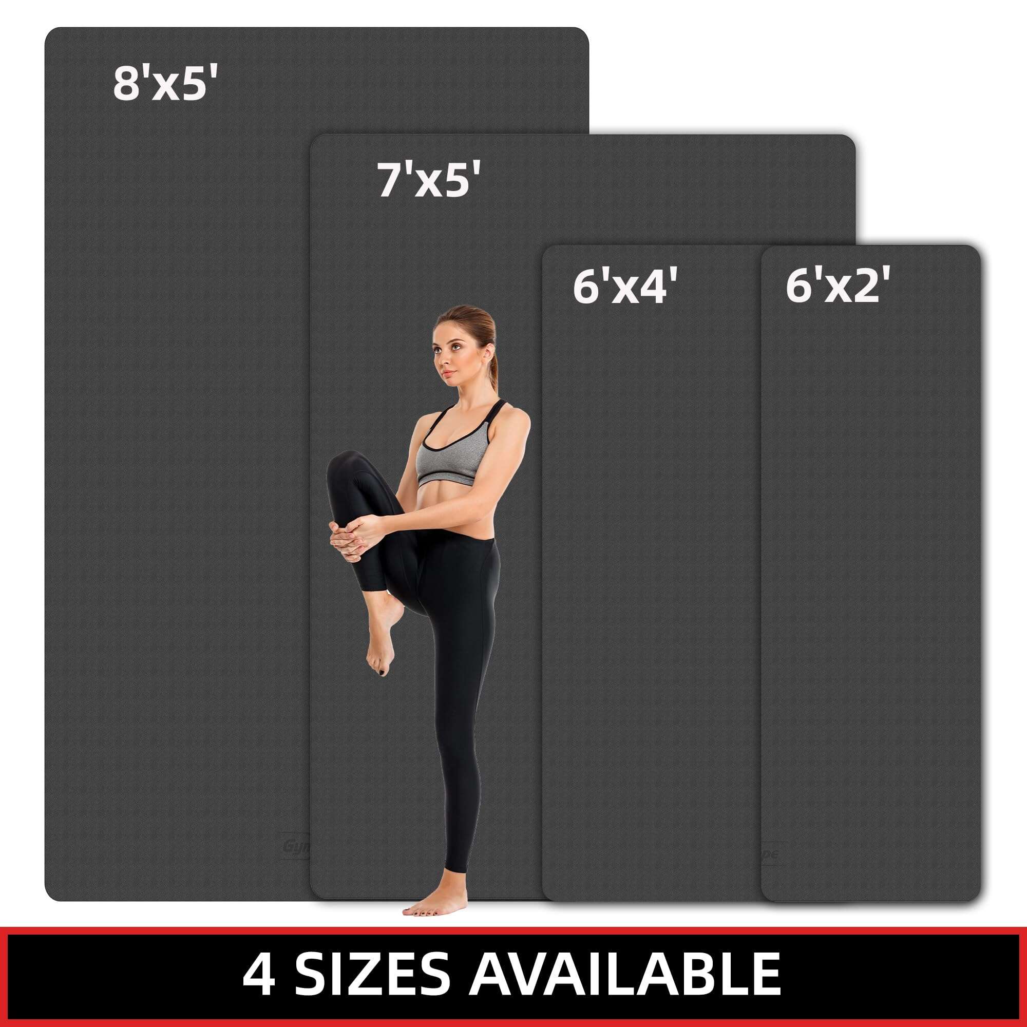 Tapete Grande de Yoga GymCope, Tapetes de Ejercicio para - Imagen 4