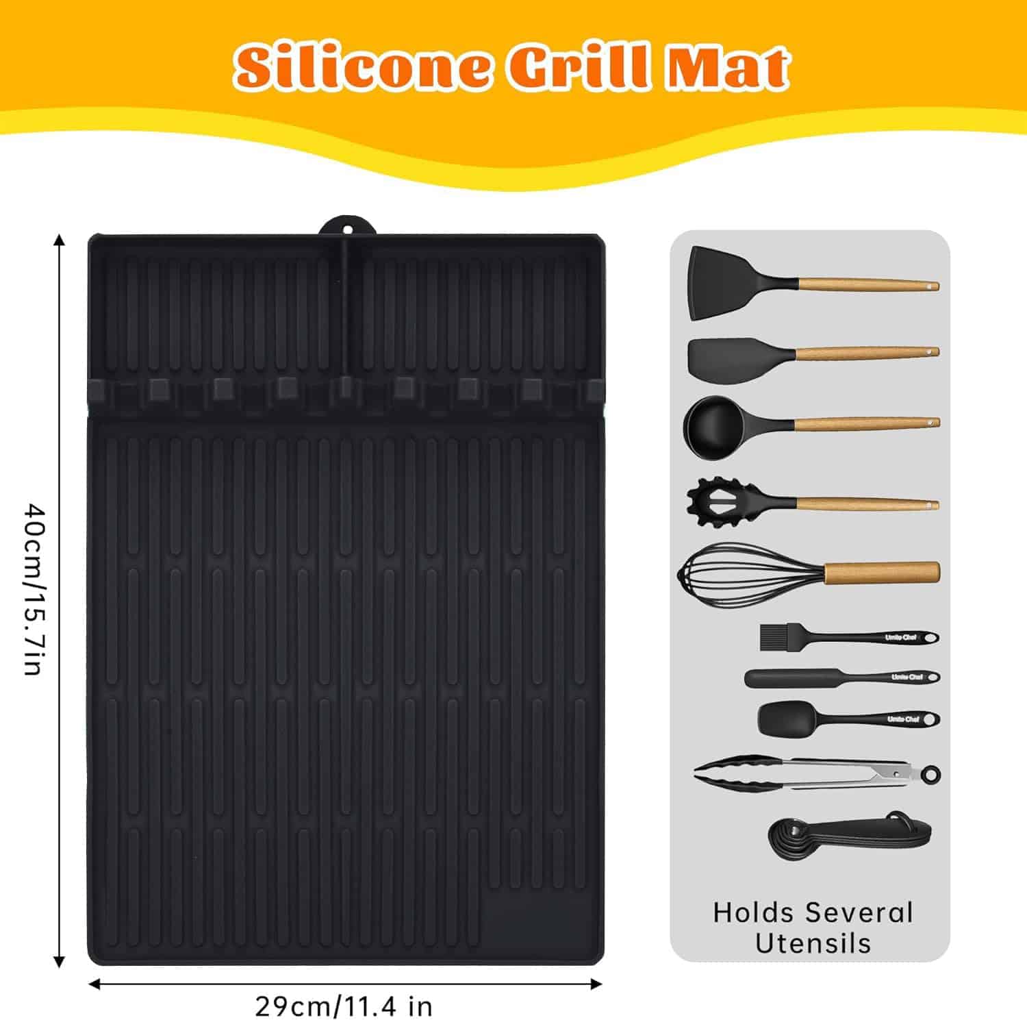 Tapete de Silicona 3 en 1 para Parrilla Blackstone, Gran - Imagen 4