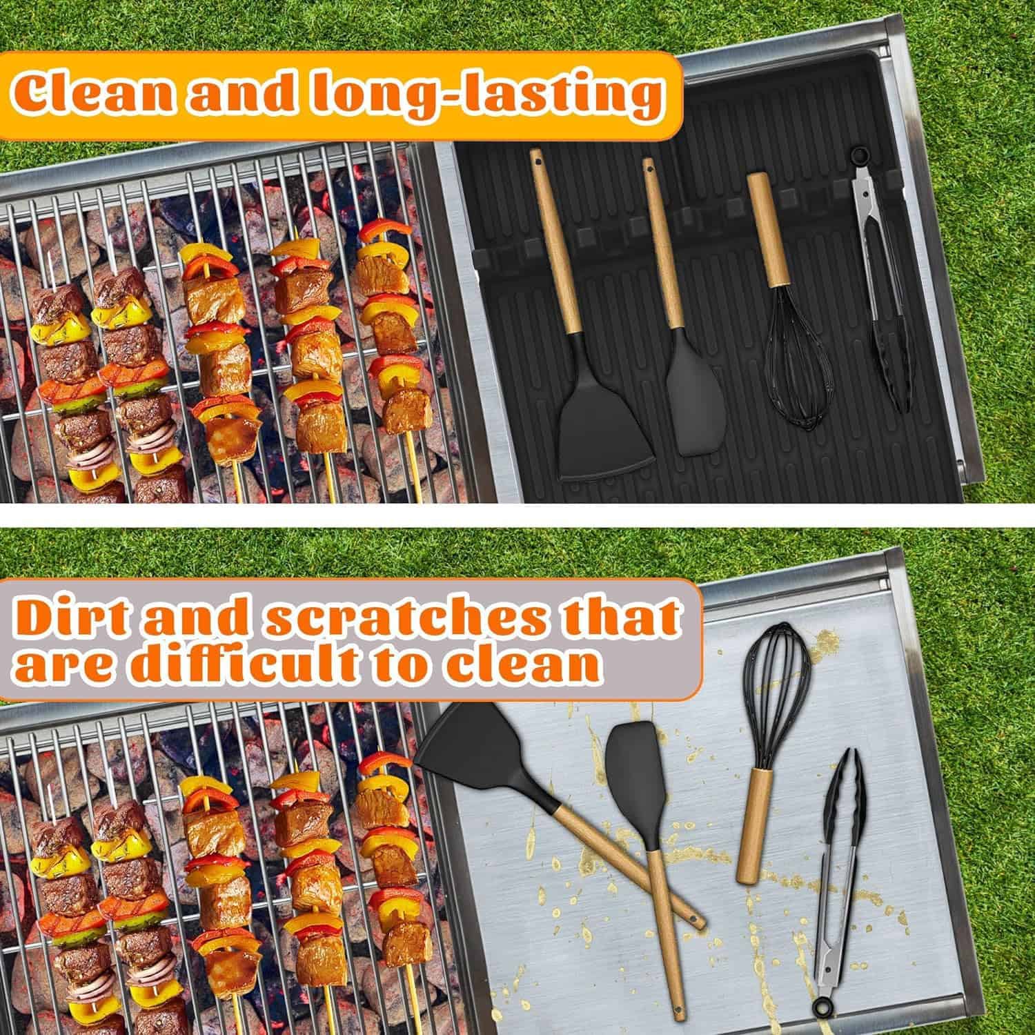 Tapete de Silicona 3 en 1 para Parrilla Blackstone, Gran - Imagen 8