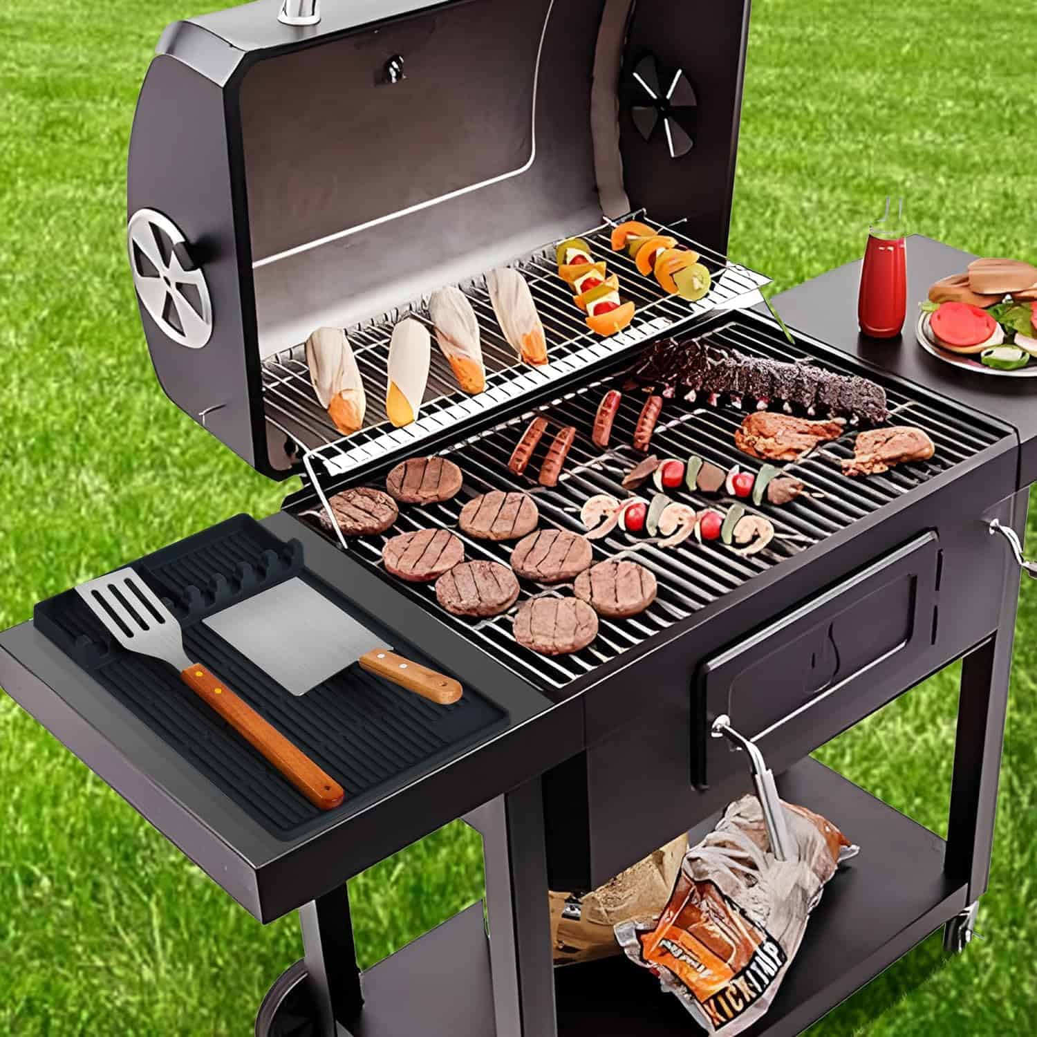 Tapete de Silicona 3 en 1 para Parrilla Blackstone, Gran - Imagen 7