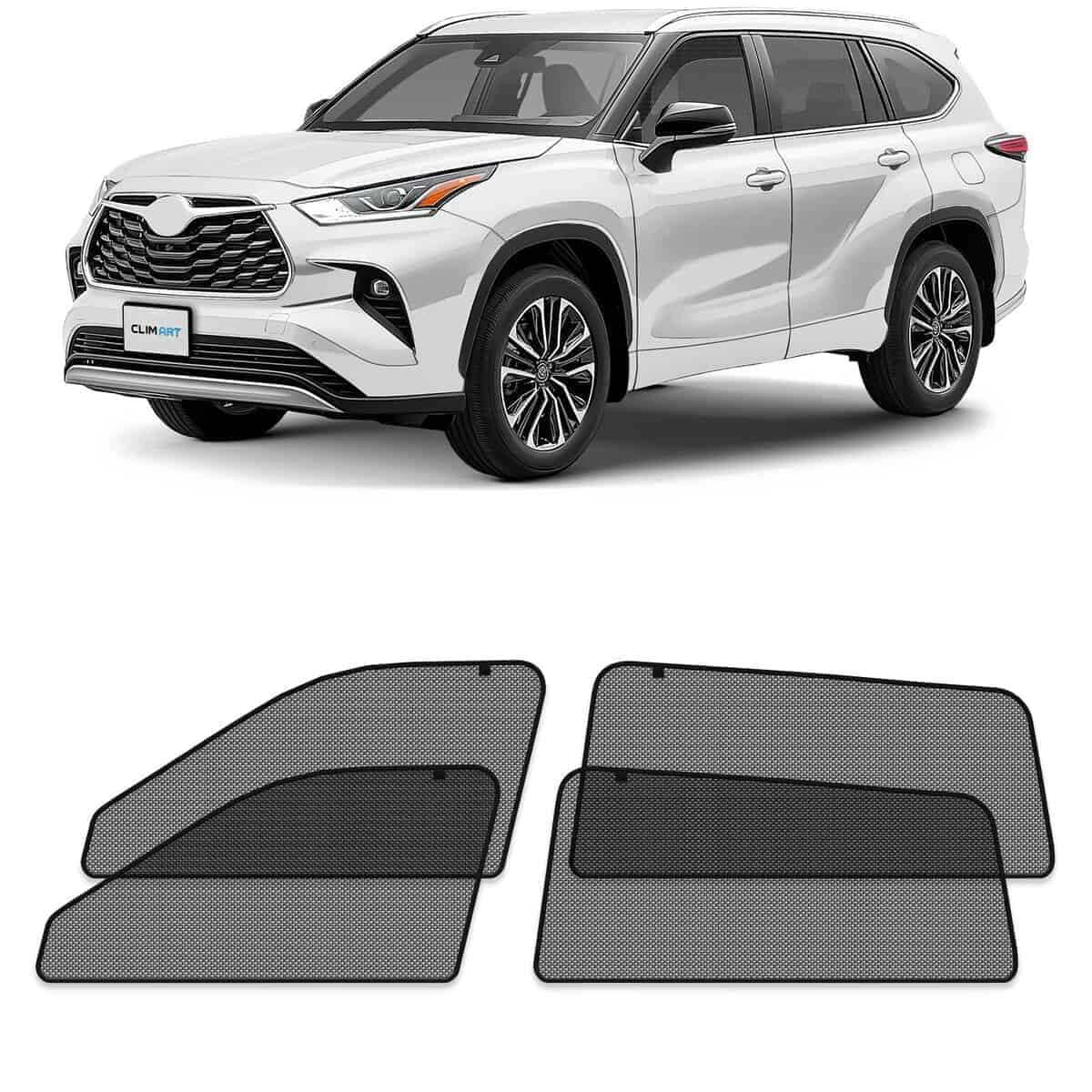 Cortinas magnéticas para ventanas de coche -Negro