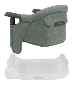 Silla de mesa Inglesina Fast - Melange Verde Pino + Bandeja