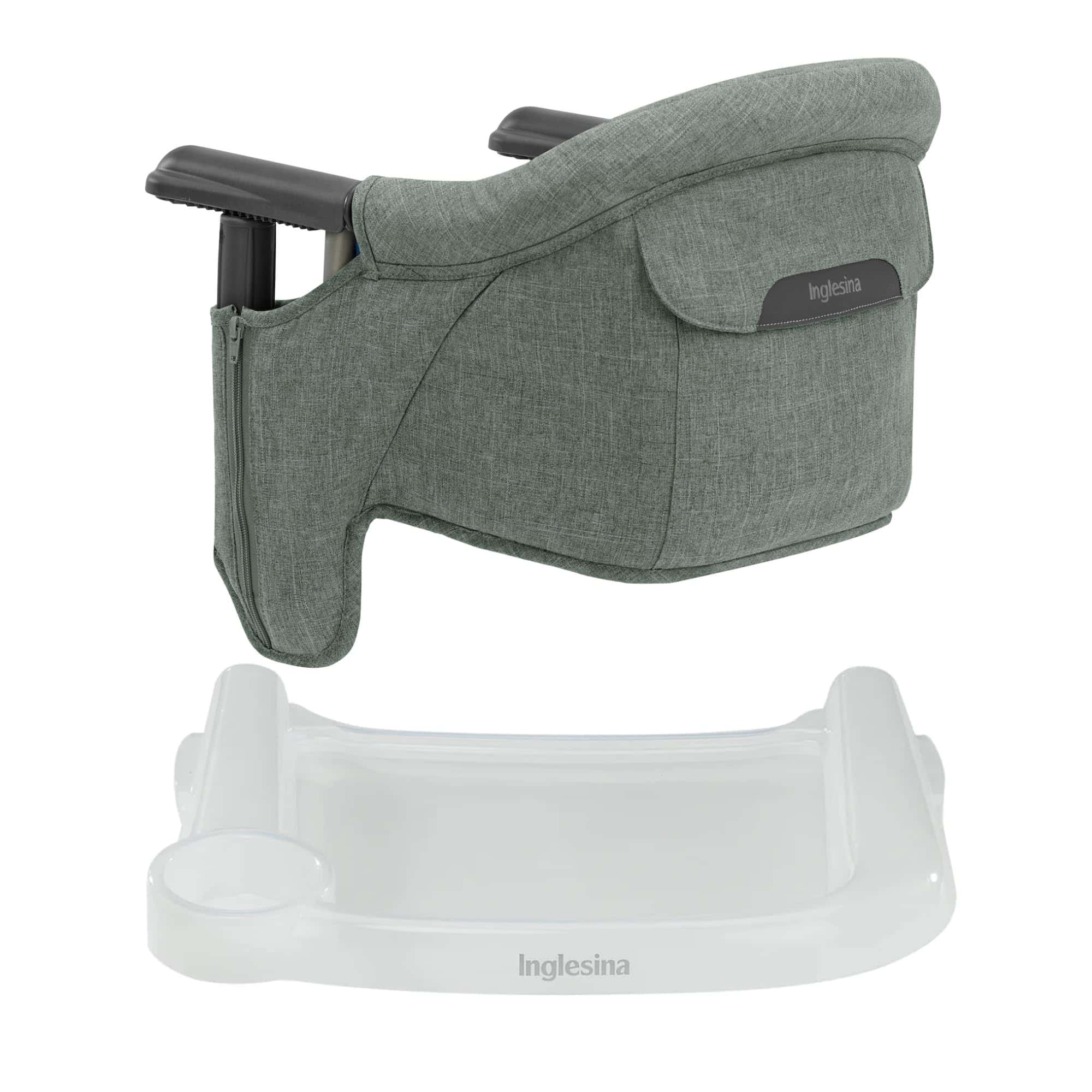 Silla de mesa Inglesina Fast - Melange Verde Pino + Bandeja