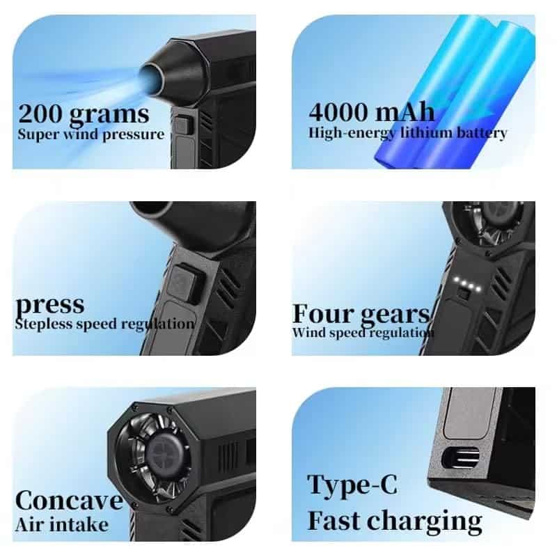 Limpiador de aire comprimido HEITUDI - Recolector de polvo - Imagen 3