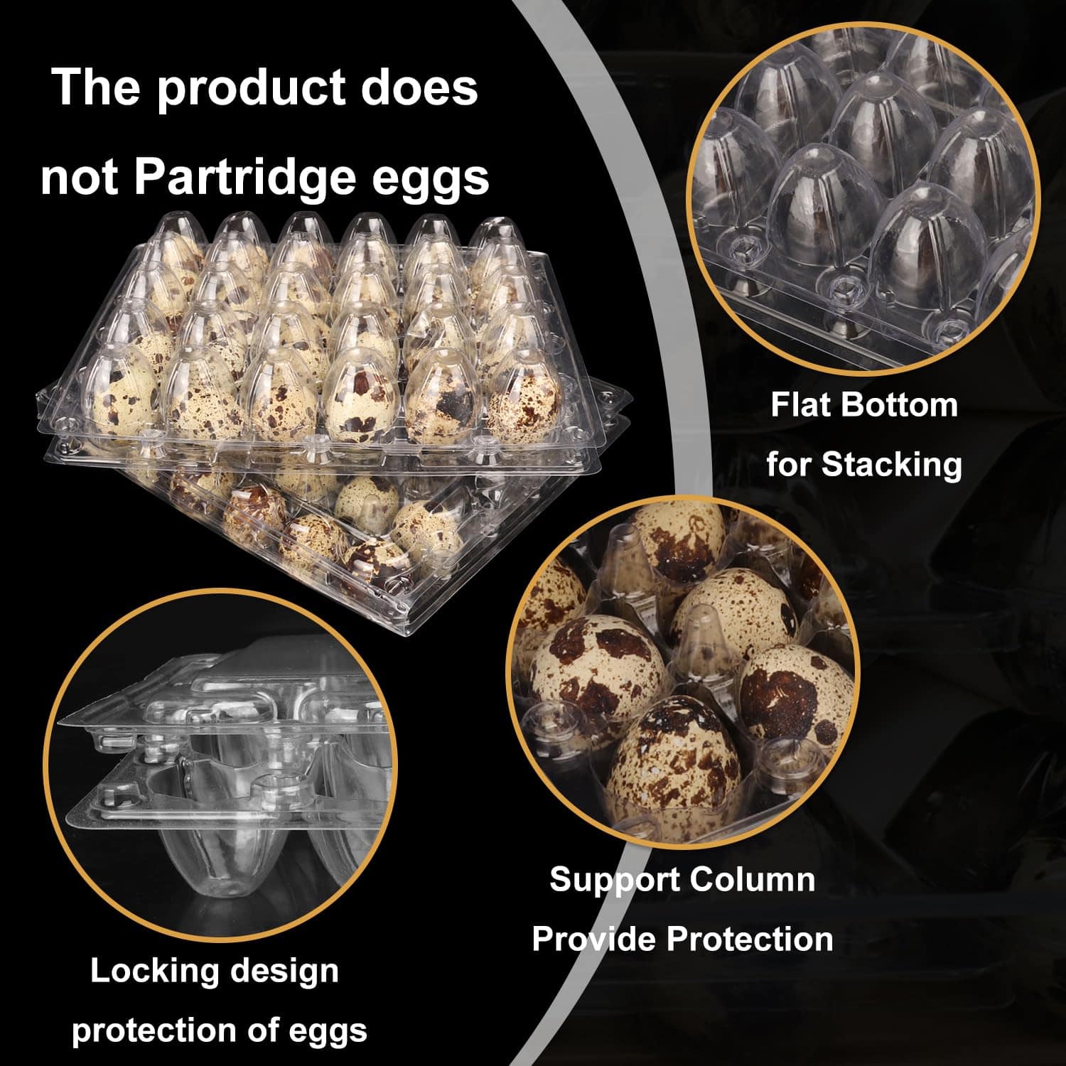 100 Pack Cartones de Huevos de Codorniz, Bandejas de - Imagen 4