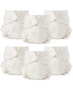 Pañal de tela Esembly Inner, Ajustado, de algodón orgánico