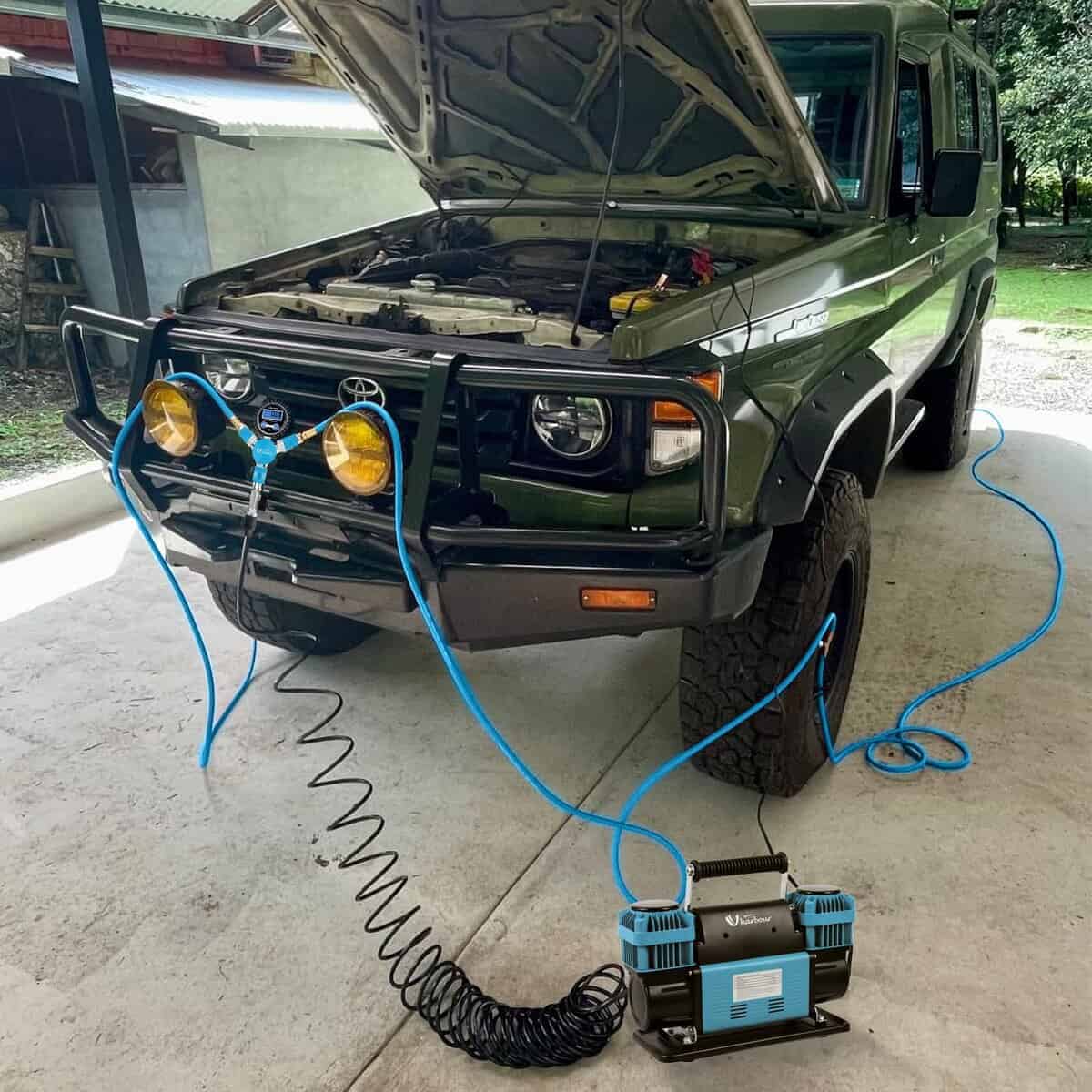 Compresor de Aire 12V Dual Offroad Uharbour con Medidor de - Imagen 7