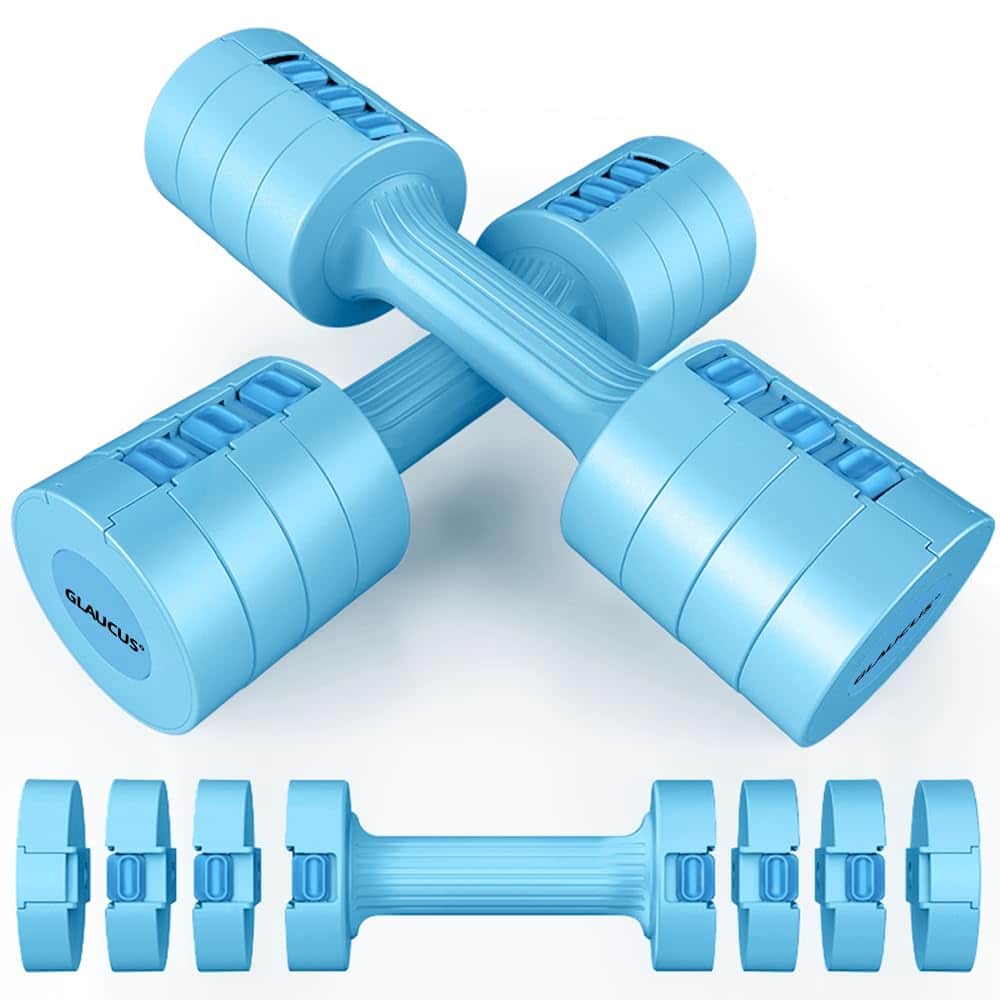 Juego de Mancuernas Ajustables GLAUCUS - Un Par 4lb 6lb 8lb