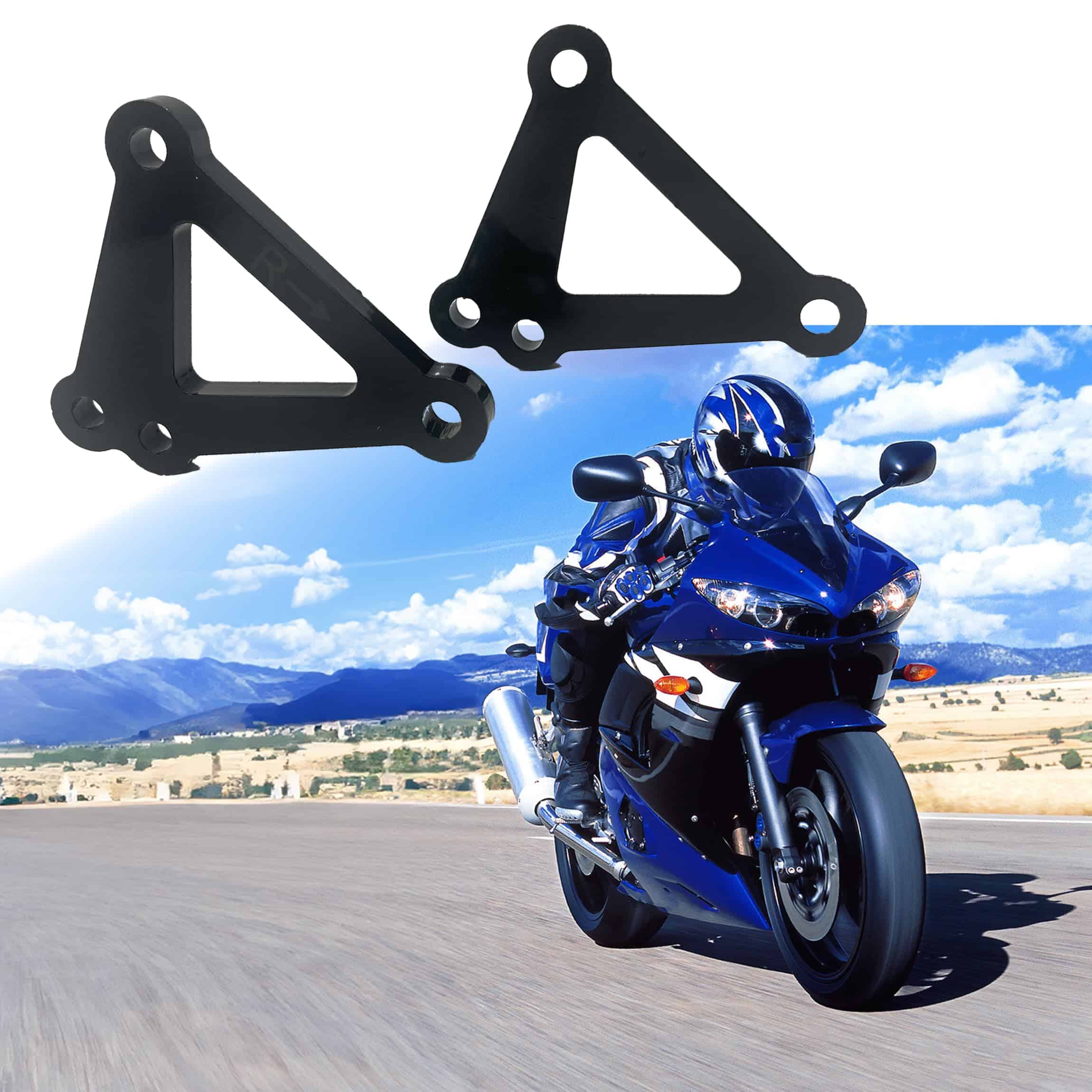 Kit de conexión de rebaja YZF-R6, Rebaja de 1 o 3 Pulgadas, - Imagen 3