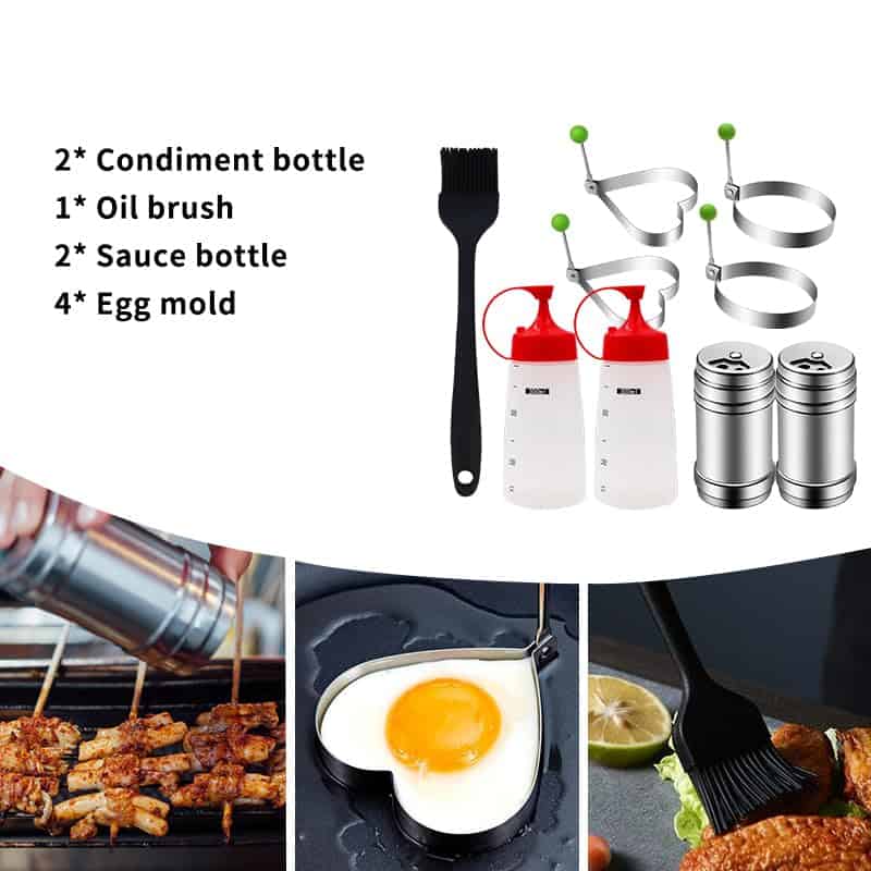Conjunto de herramientas para barbacoa AOFUXTI - Kit de - Imagen 4