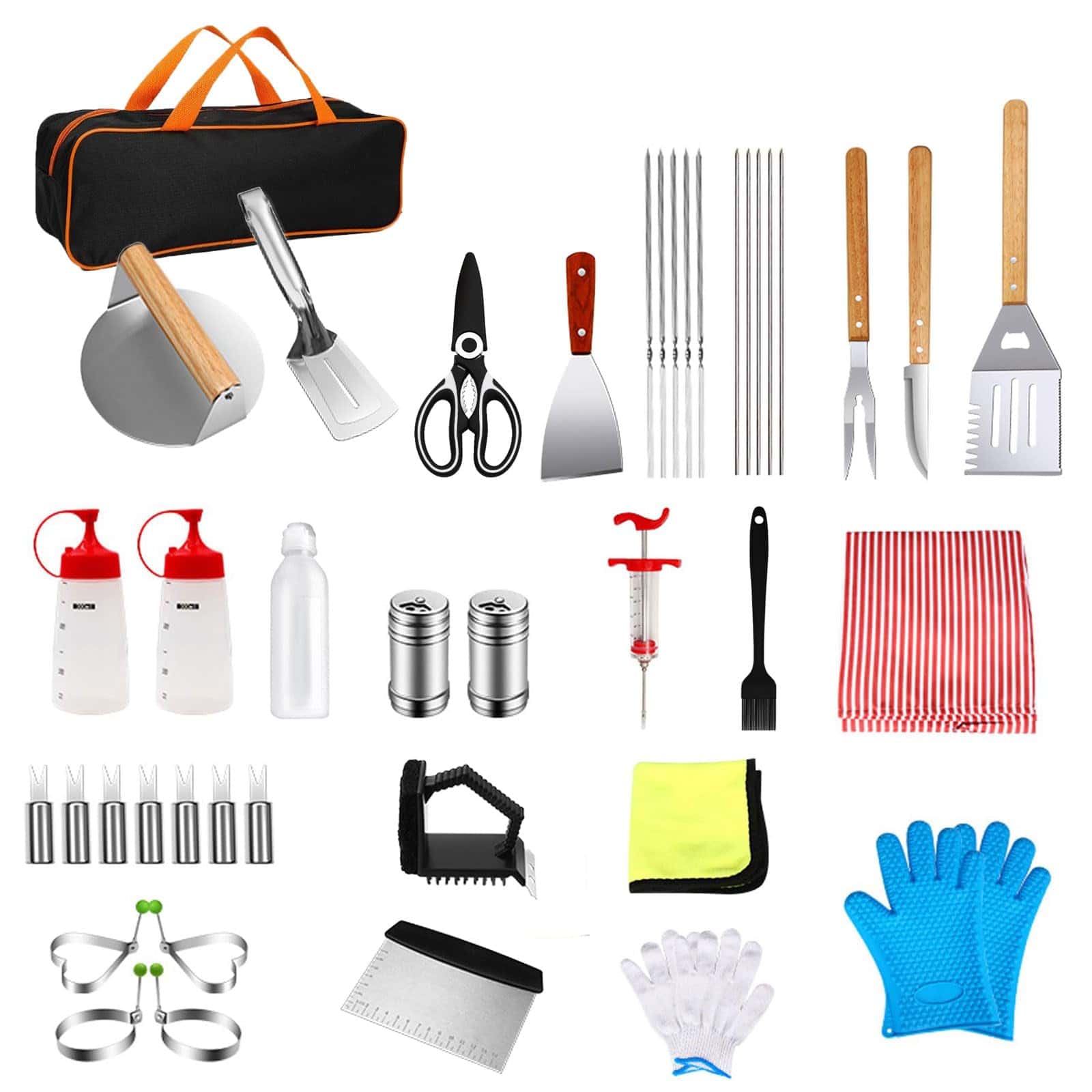 Conjunto de herramientas para barbacoa AOFUXTI - Kit de