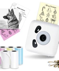 Impresora Mini de Pegatinas BORN4SHIP con 5 Rollos de Papel