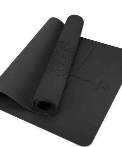Tapete de Yoga Antideslizante TPE con Marcas de Alineación,