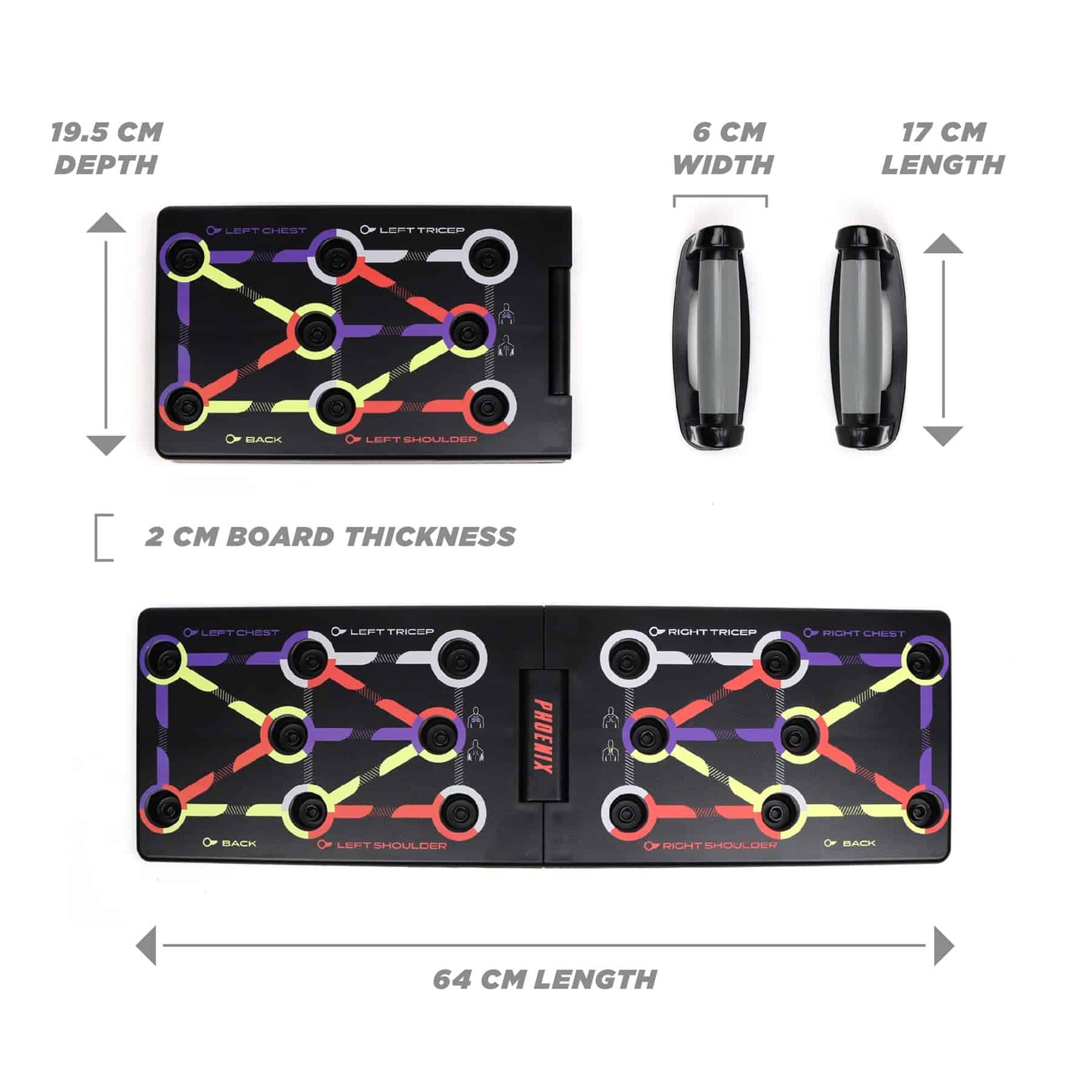 Tablero Plegable de Flexiones Phoenix Fitness - Soporte de - Imagen 8