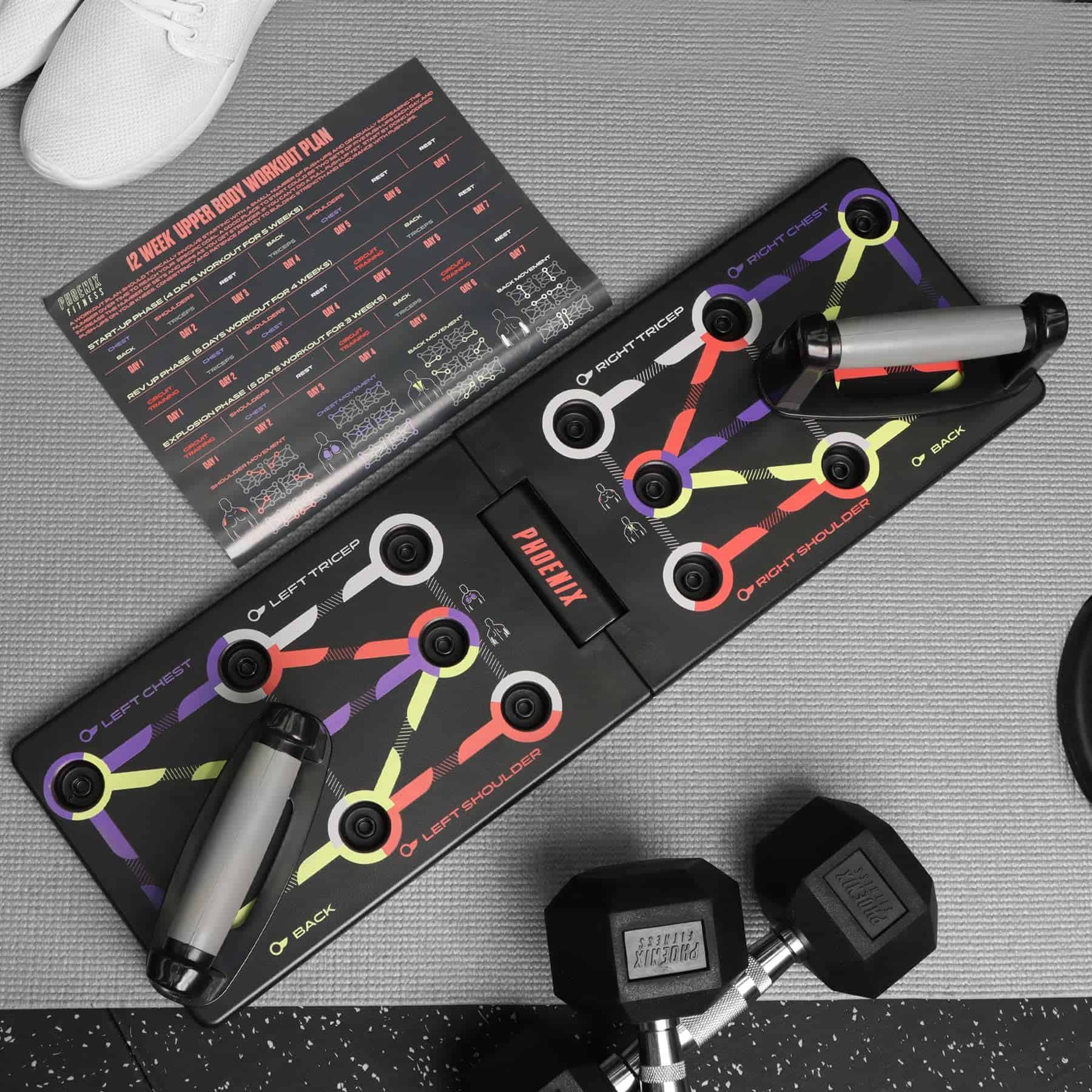 Tablero Plegable de Flexiones Phoenix Fitness - Soporte de - Imagen 3