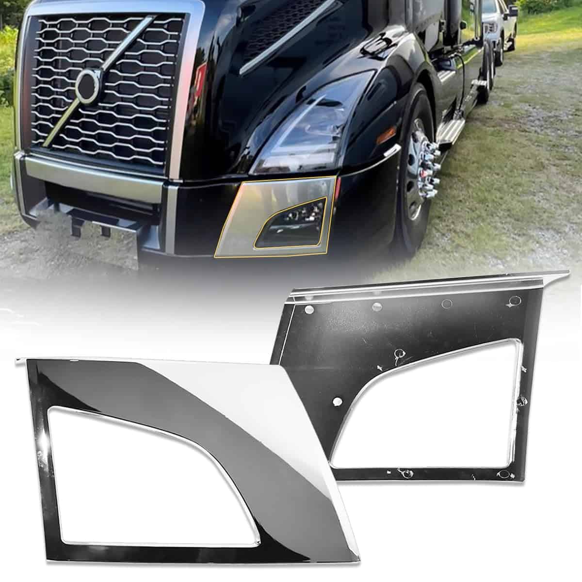 Unitedlu Parachoques lateral con moldura cromada con