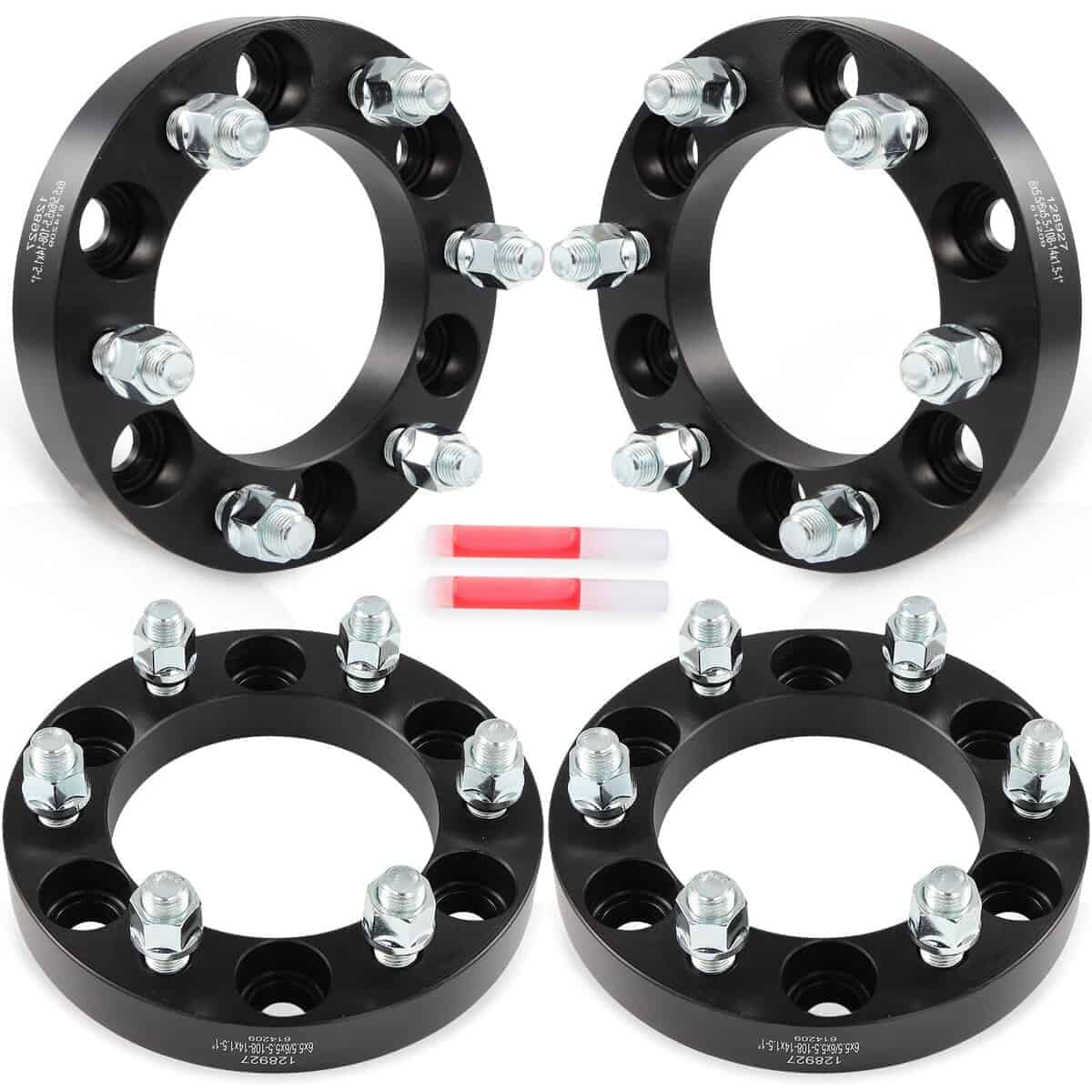 SCITOO 4Pcs Separadores de Ruedas 1" 6x5.5 Bore 108mm