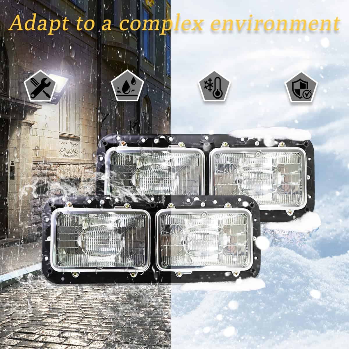 Faros negros Sterlix para Kenworth T600 -Negro - Imagen 5